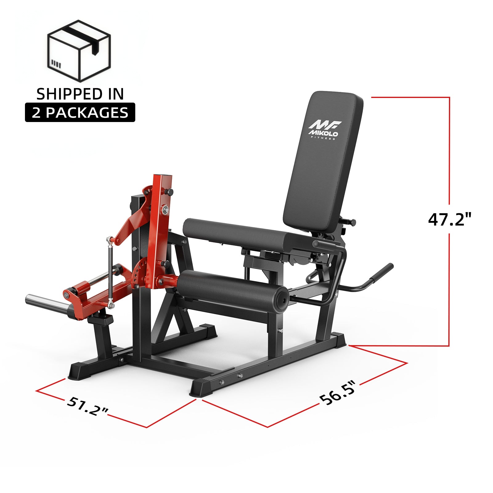 NOVA™ Leg Extension and Prone Leg Curl Machine