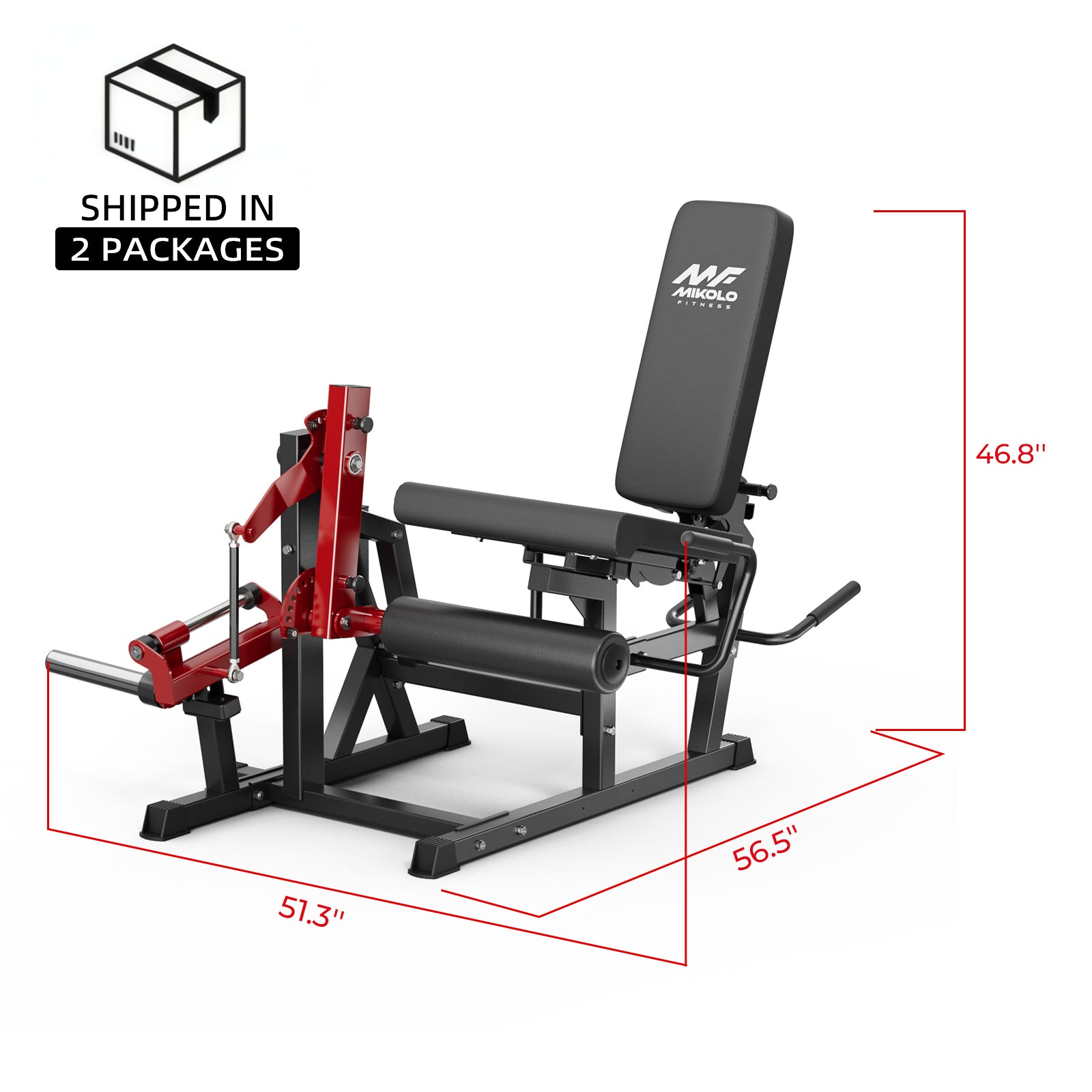 NOVA™ Leg Extension and Prone Leg Curl Machine