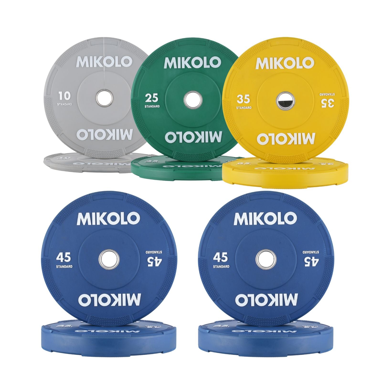 EZ Grip Bumper Plates - 230/320 lbs set - color