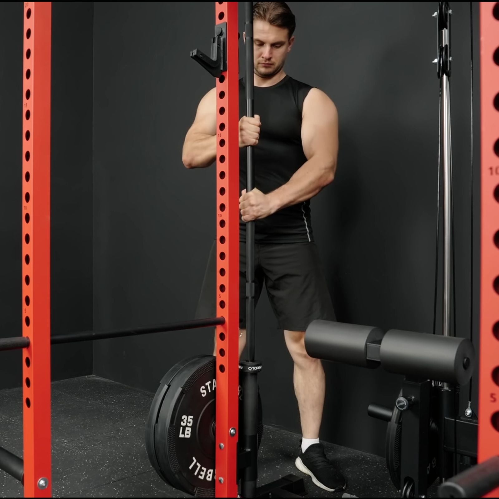 F4 Power Rack with Lat Pull Down System