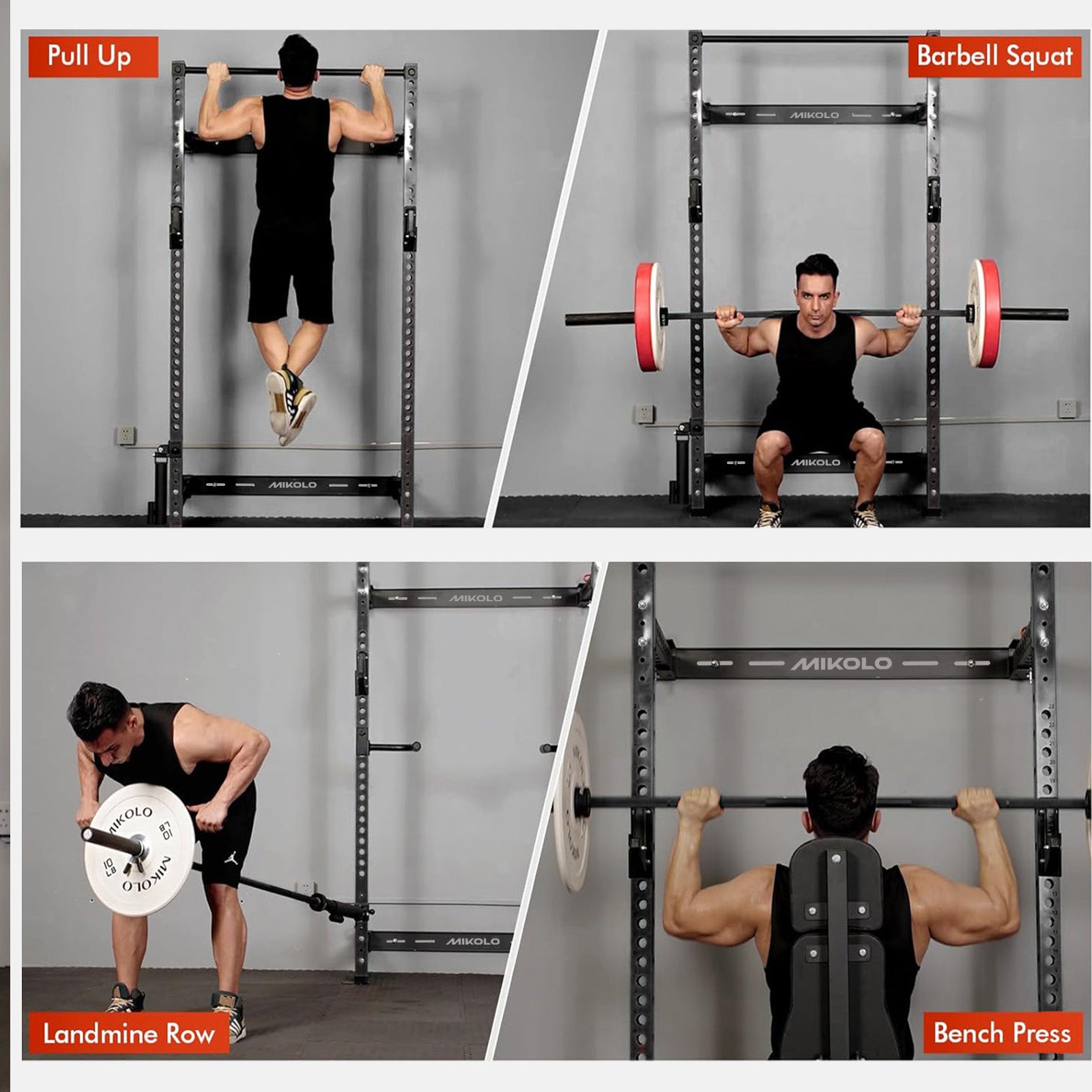 FOLDGYM™ Wall Mounted Folding Squat Rack