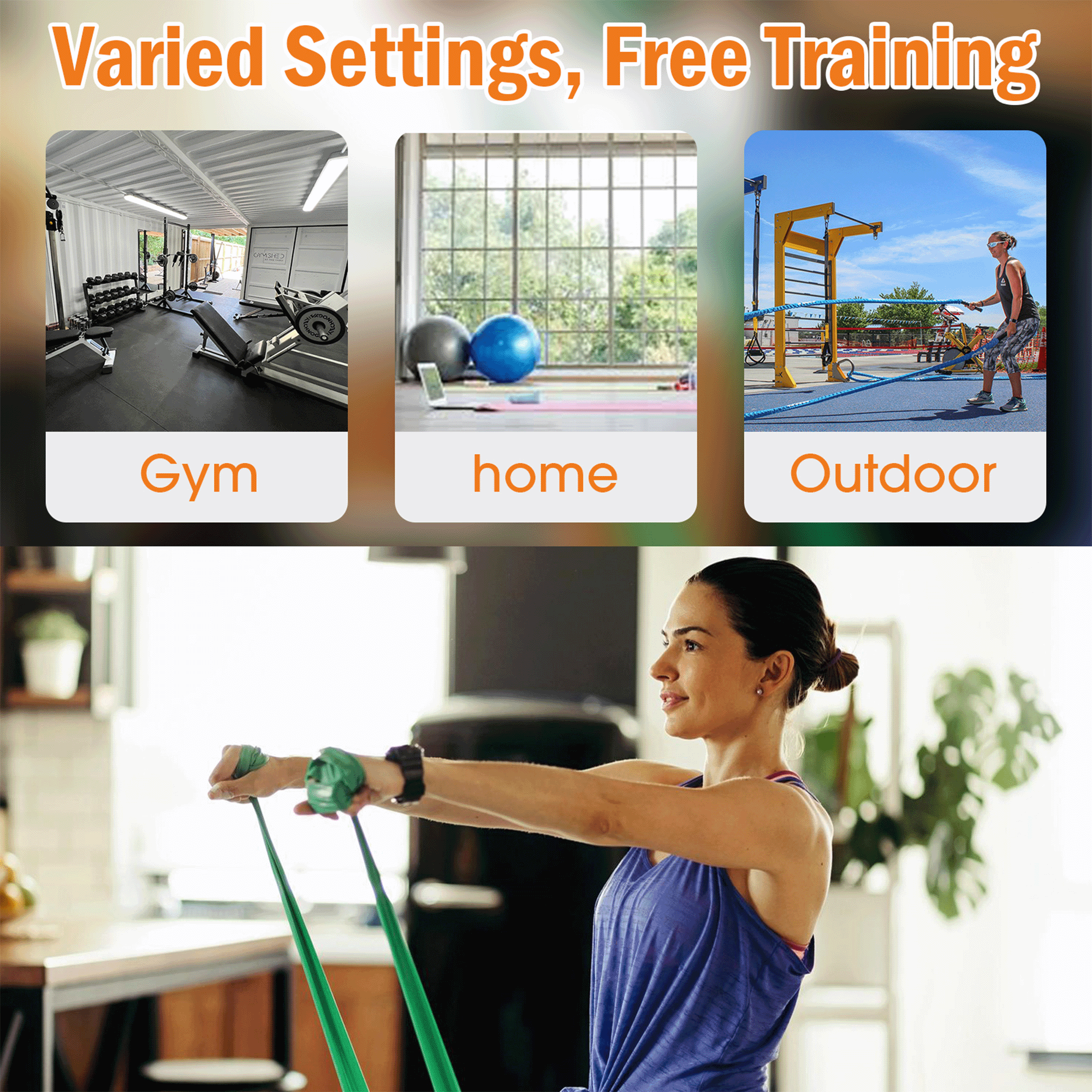 Rubber Resistance Band Set