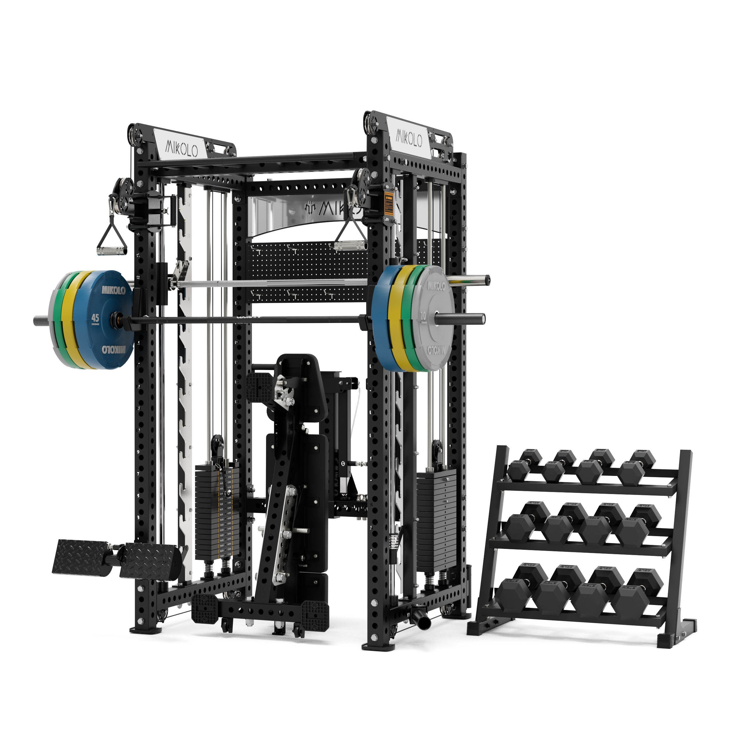 ANUBIS™-2.0 Ultimate Smith Machine Functional Trainer With Dual Weight Stacks