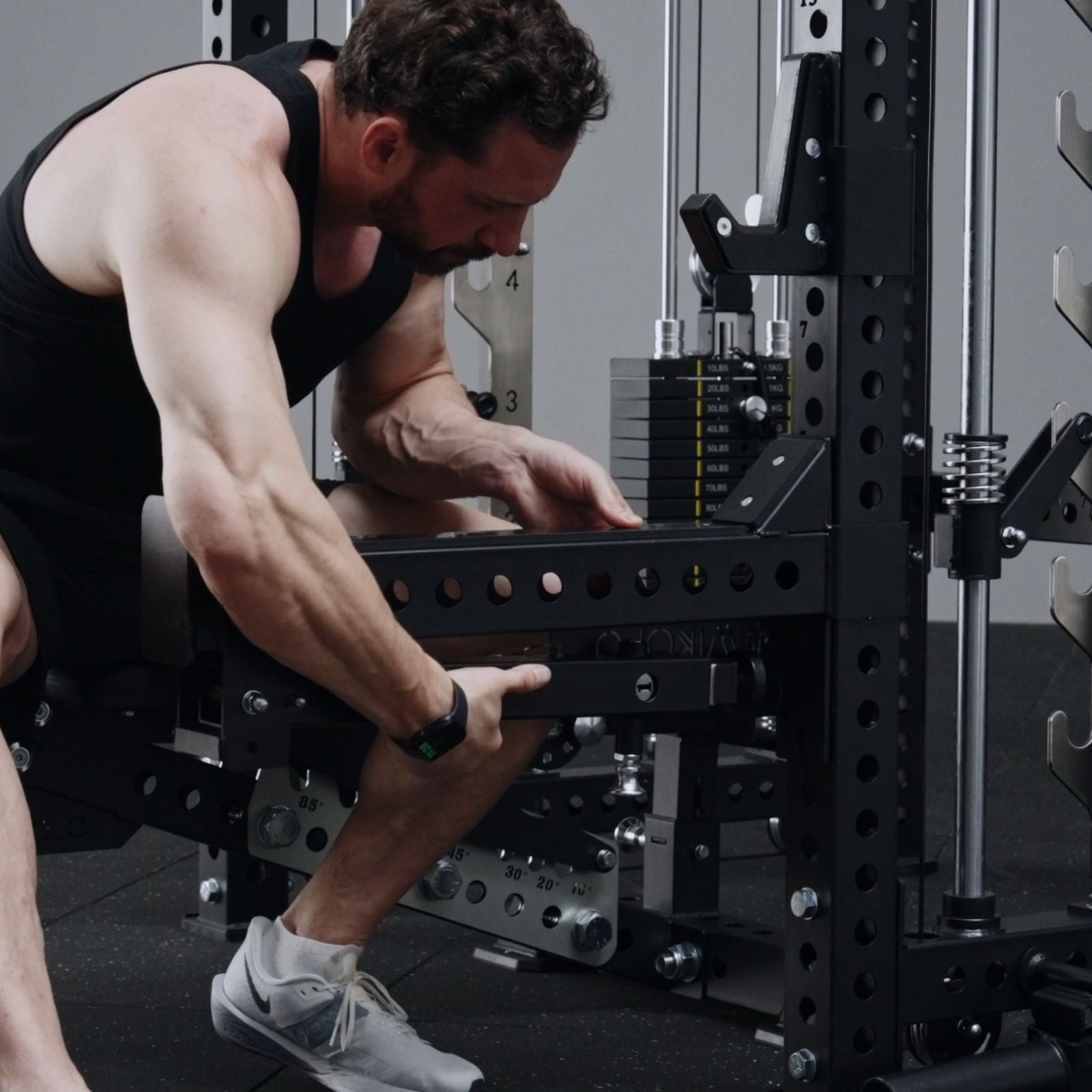 ANUBIS™-2.0 Ultimate Smith Machine Functional Trainer With Dual Weight Stacks