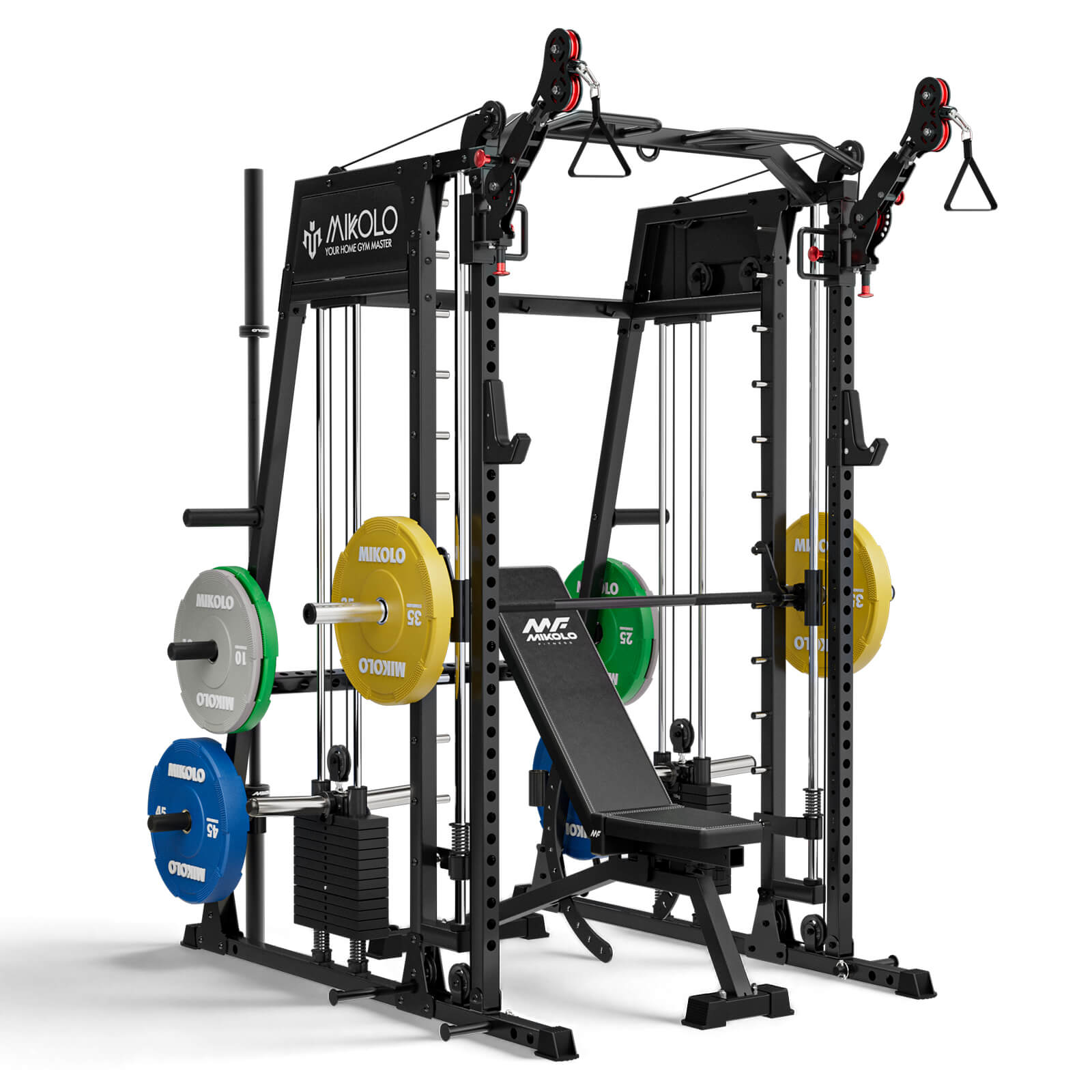 All-in-one Smith Machine with Weight Stack