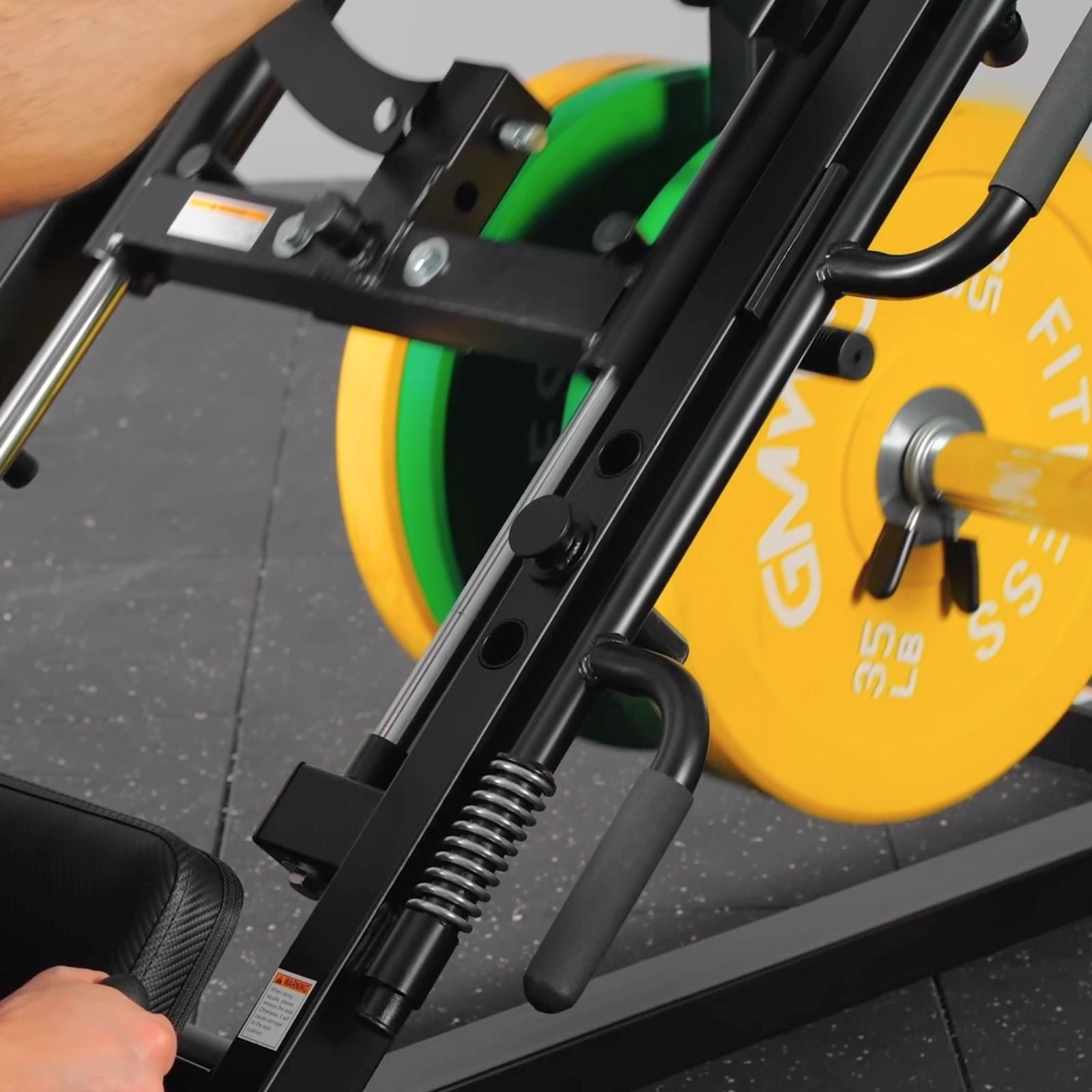 GMWD Fitness 2-in-1 Leg Press Hack Squat Machine DD09