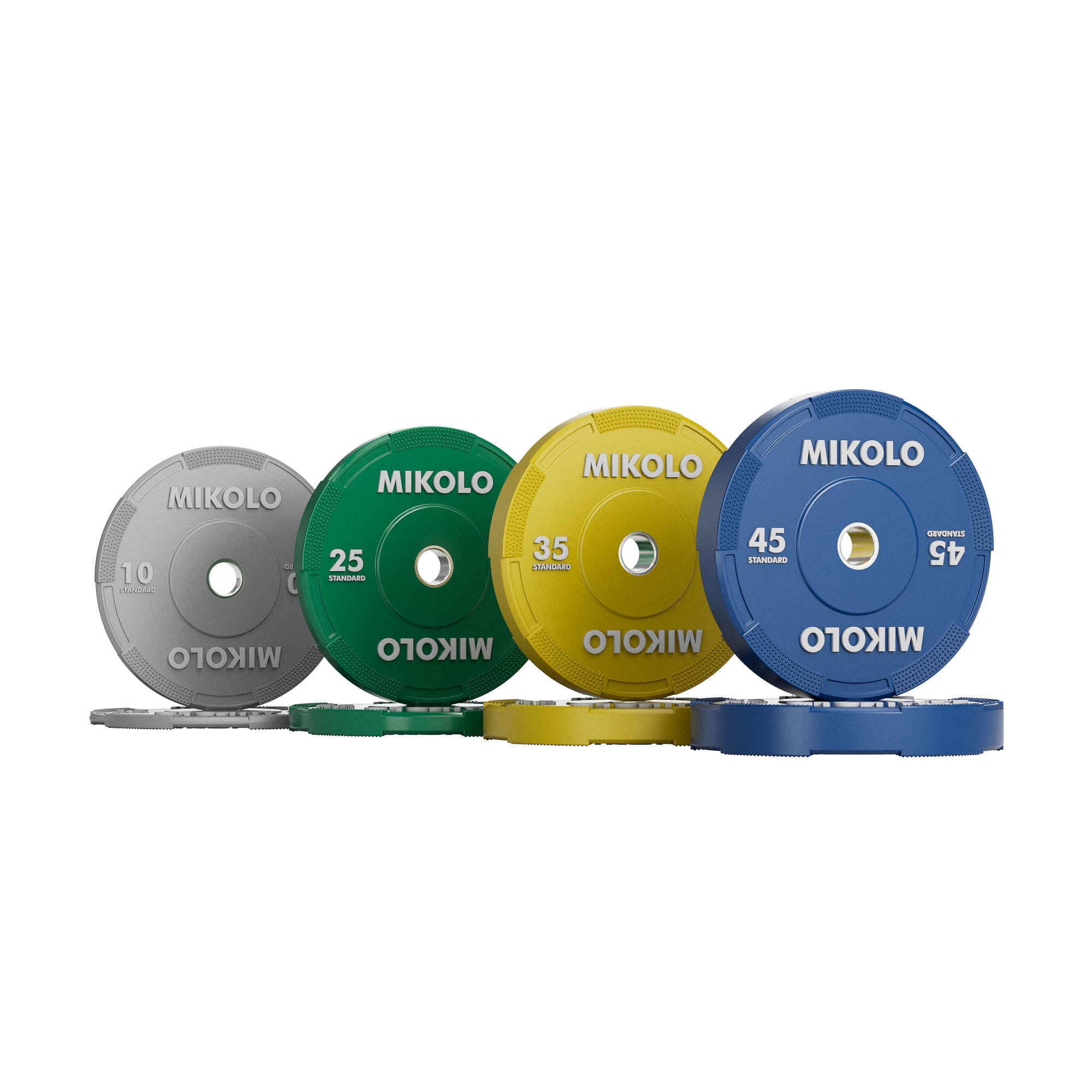 EZ Grip Bumper Plates - 230/320 lbs set - color