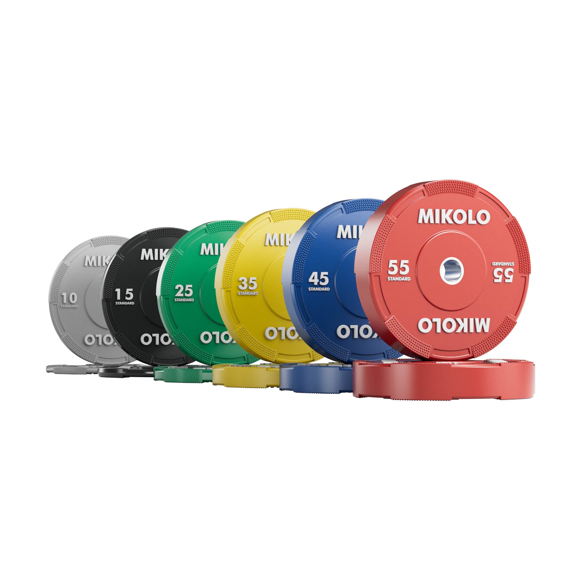 EZ Grip Bumper Plates - 230/320 lbs set - color