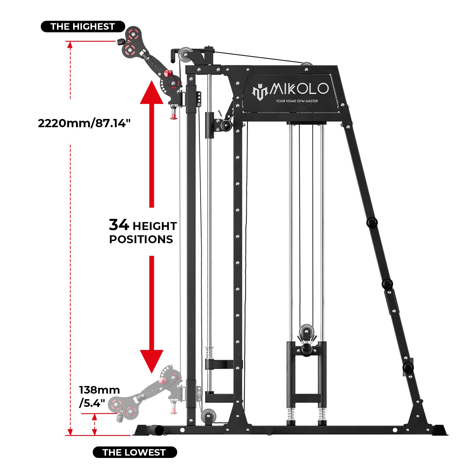 4-Way Adjustable Pivot Arms PA02