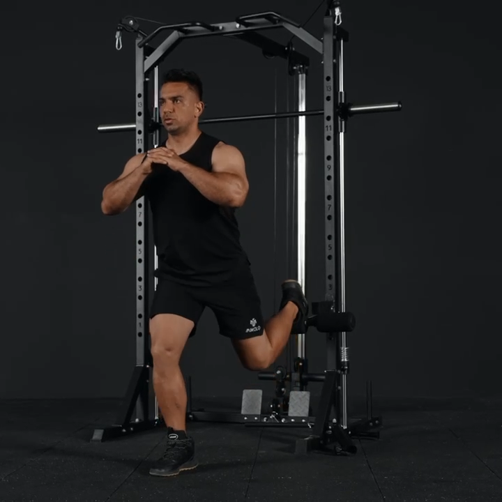 Rack-Mounted Leg Hold-Down Attachment