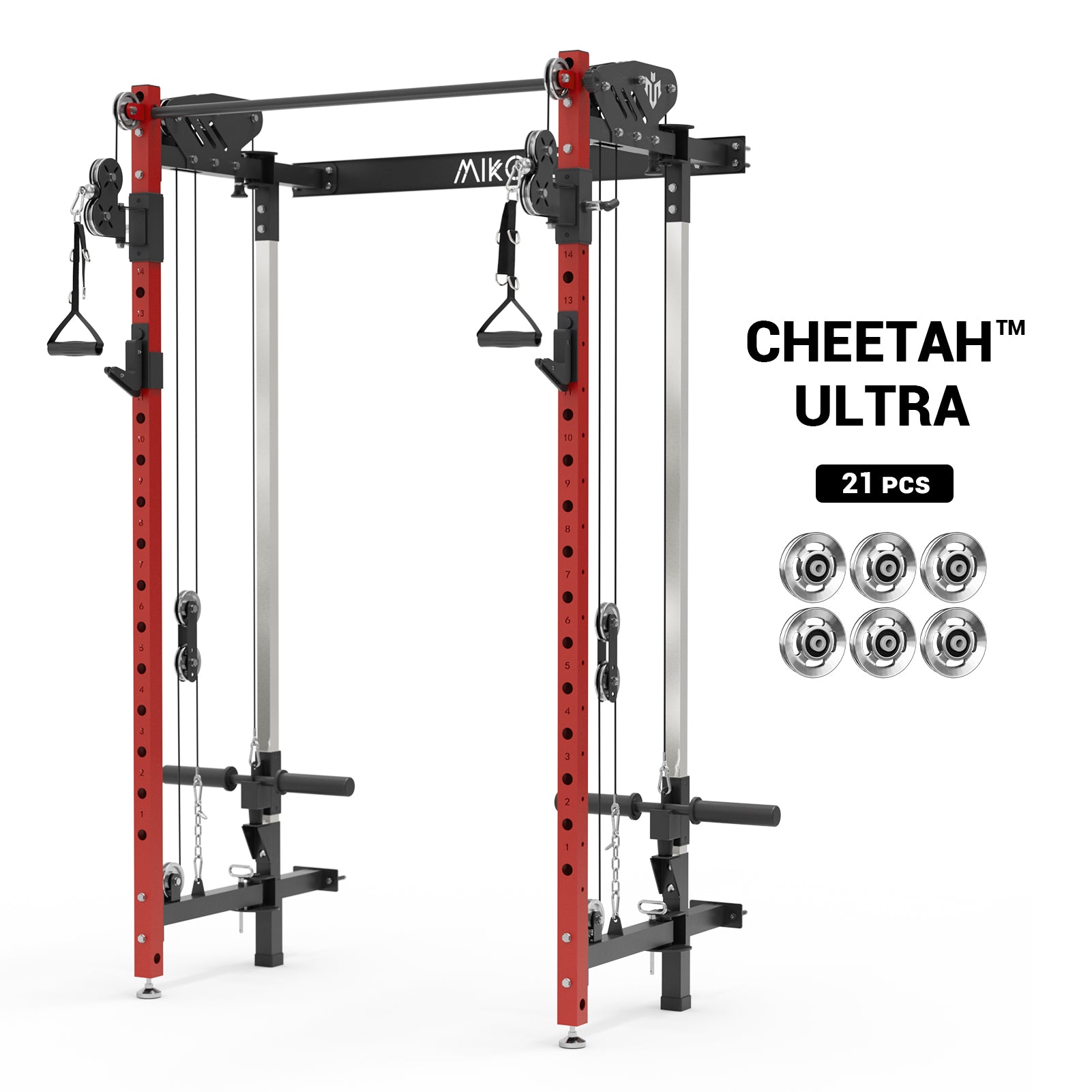 CHEETAH™ Wall Mounted Folding Power Rack Functional Trainer