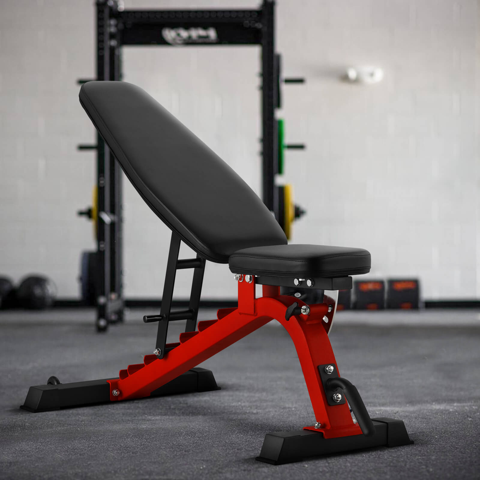 adjustable weight bench for home gym-MIKOLO #color_red
