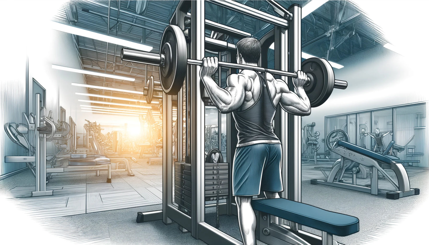 smith machine shoulder press