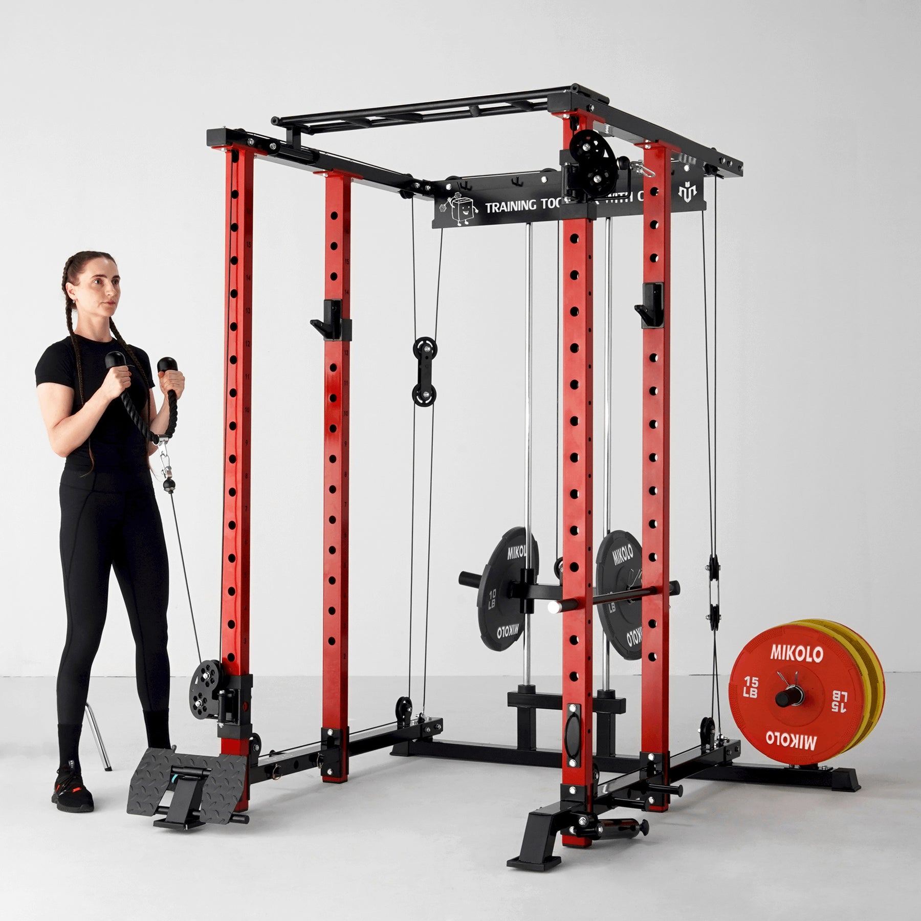 K3 All-In-One Power Rack Functional Trainer - MIKOLO