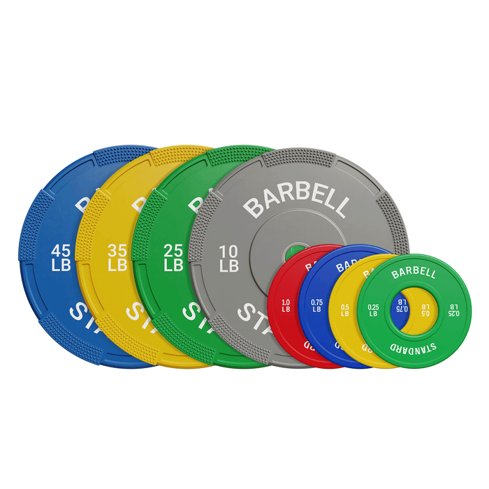 EZ-Grip Color Bumper Plates & Fractional Plates Set - MIKOLO
