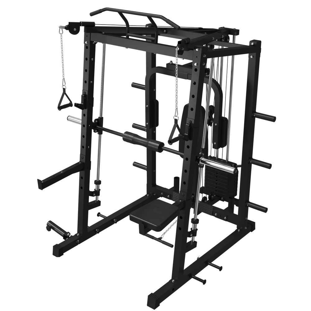 Hippo-Pro Smith Machine With Pec Deck Combo & Weight Stack - MIKOLO