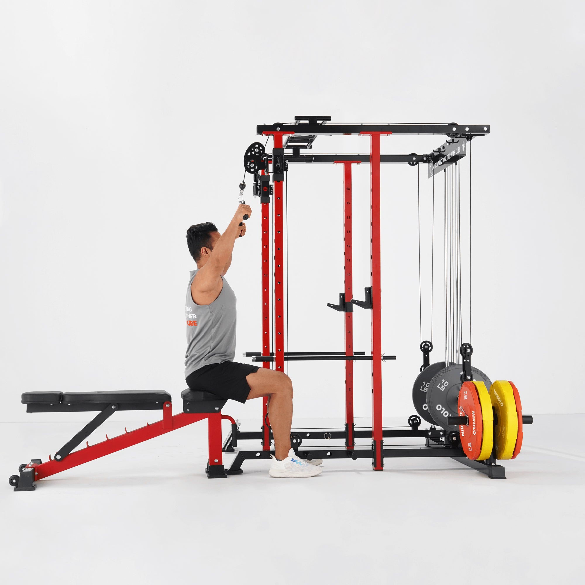 MIKOLO K3 ALL-IN-ONE FUNCTIONAL TRAINER SUMO BASE POWER RACK