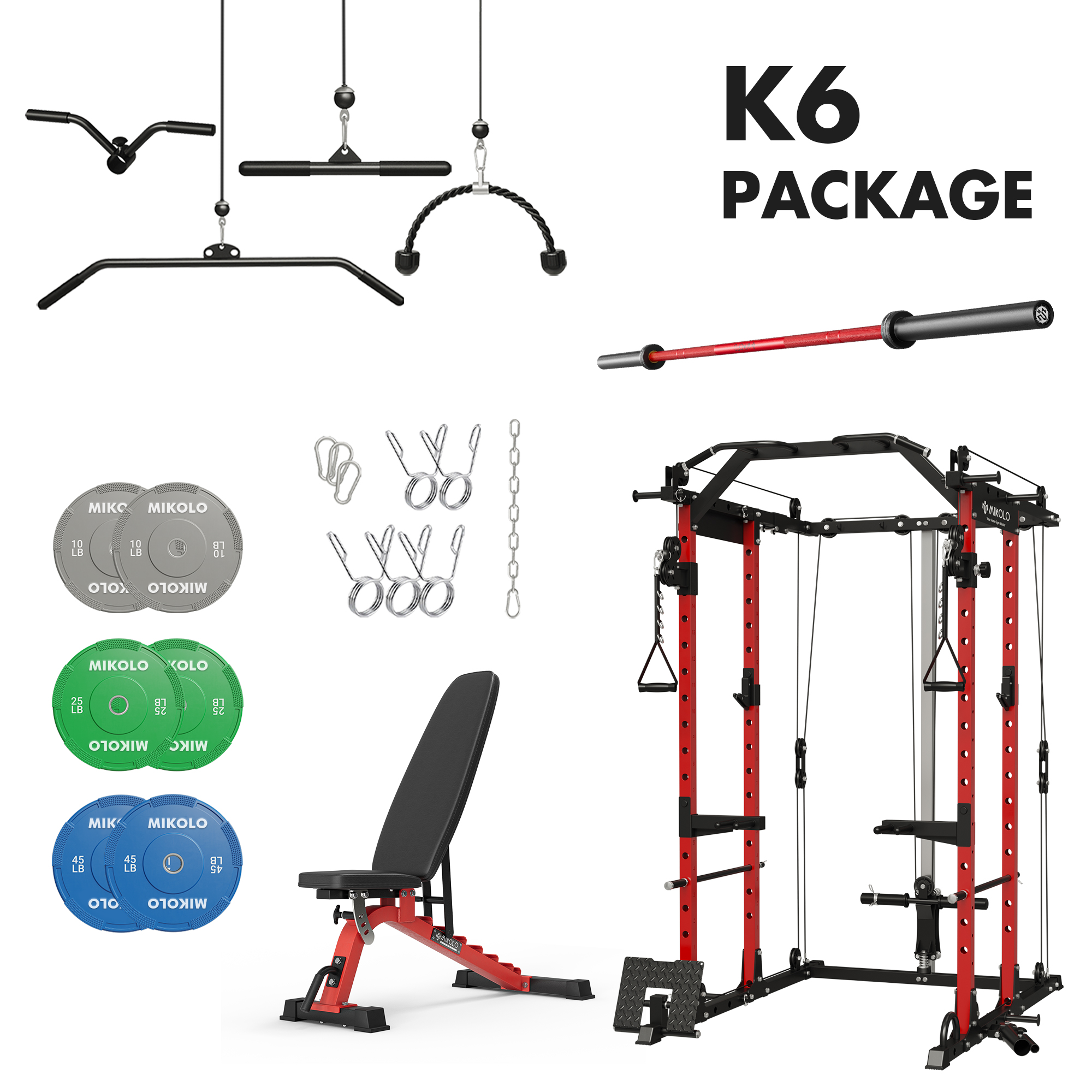 K6 Home Gym Package-160LBS