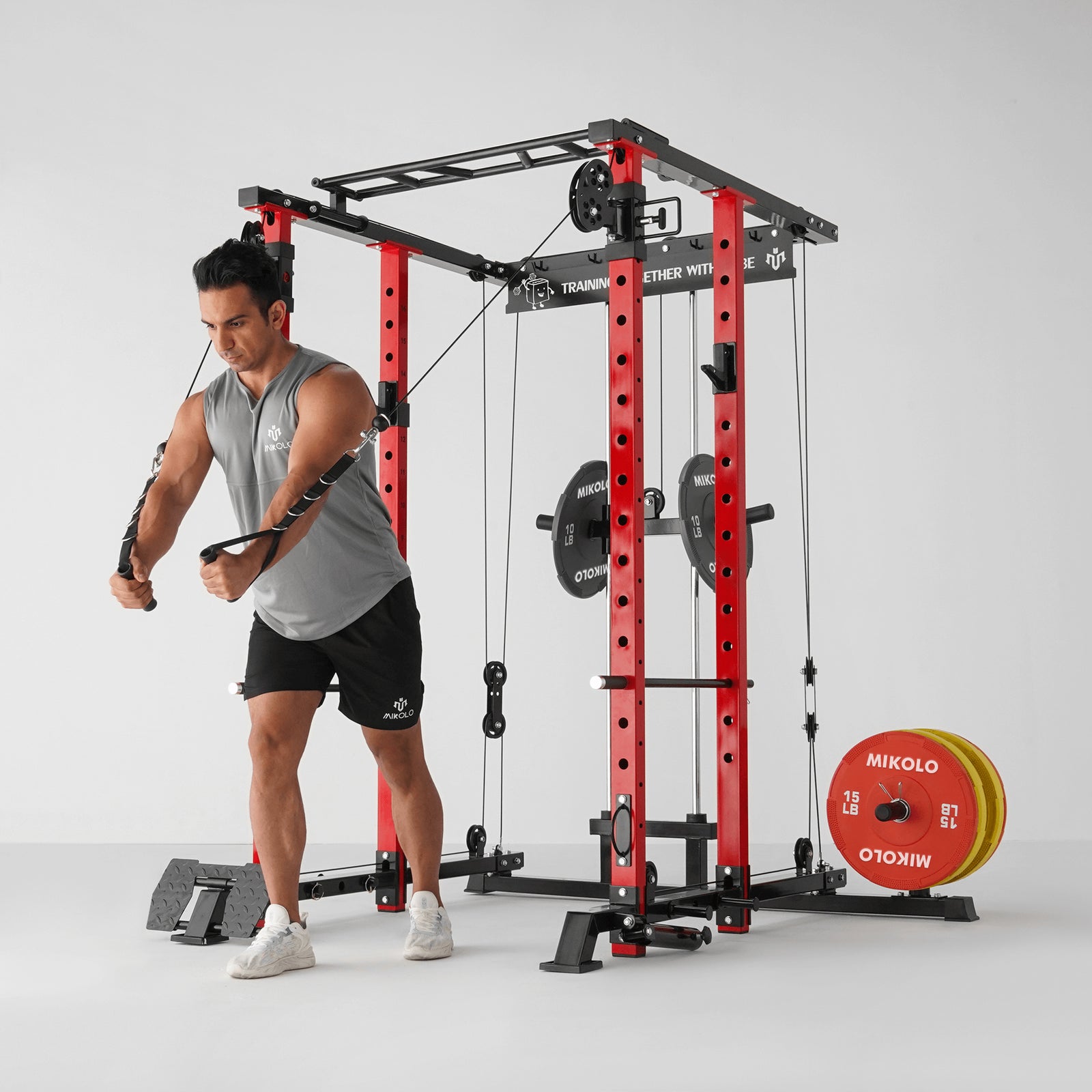 K3 All-In-One Power Rack Functional Trainer - MIKOLO