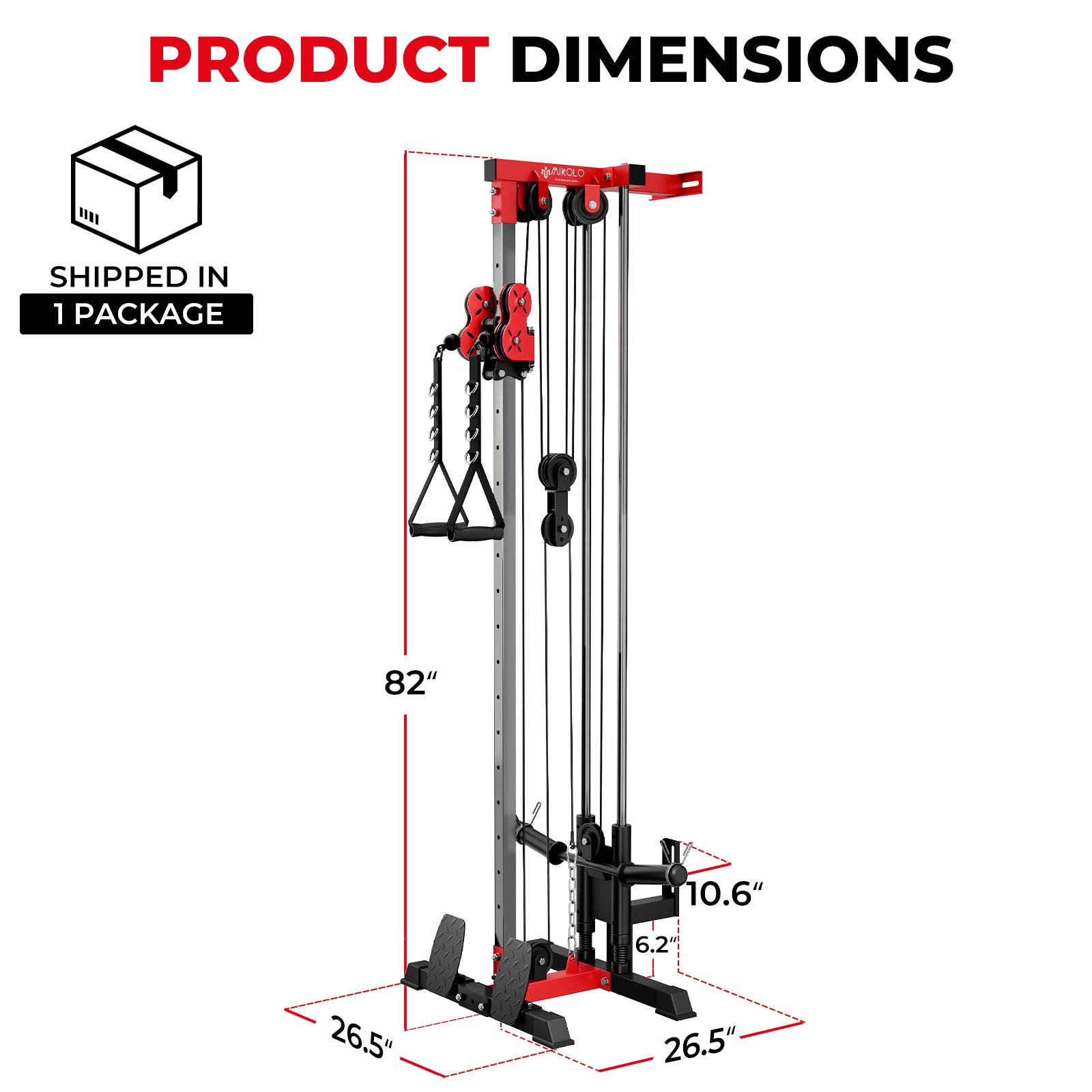 MIKOLO G3 Plate Loaded Pulley Tower