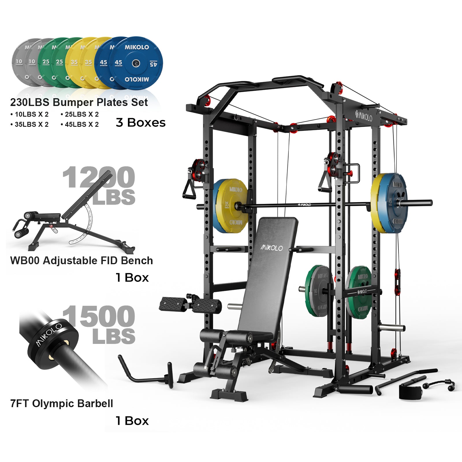 K6-2.0 Ultra All-in-One Power Rack Functional Trainer (UPGRADED)
