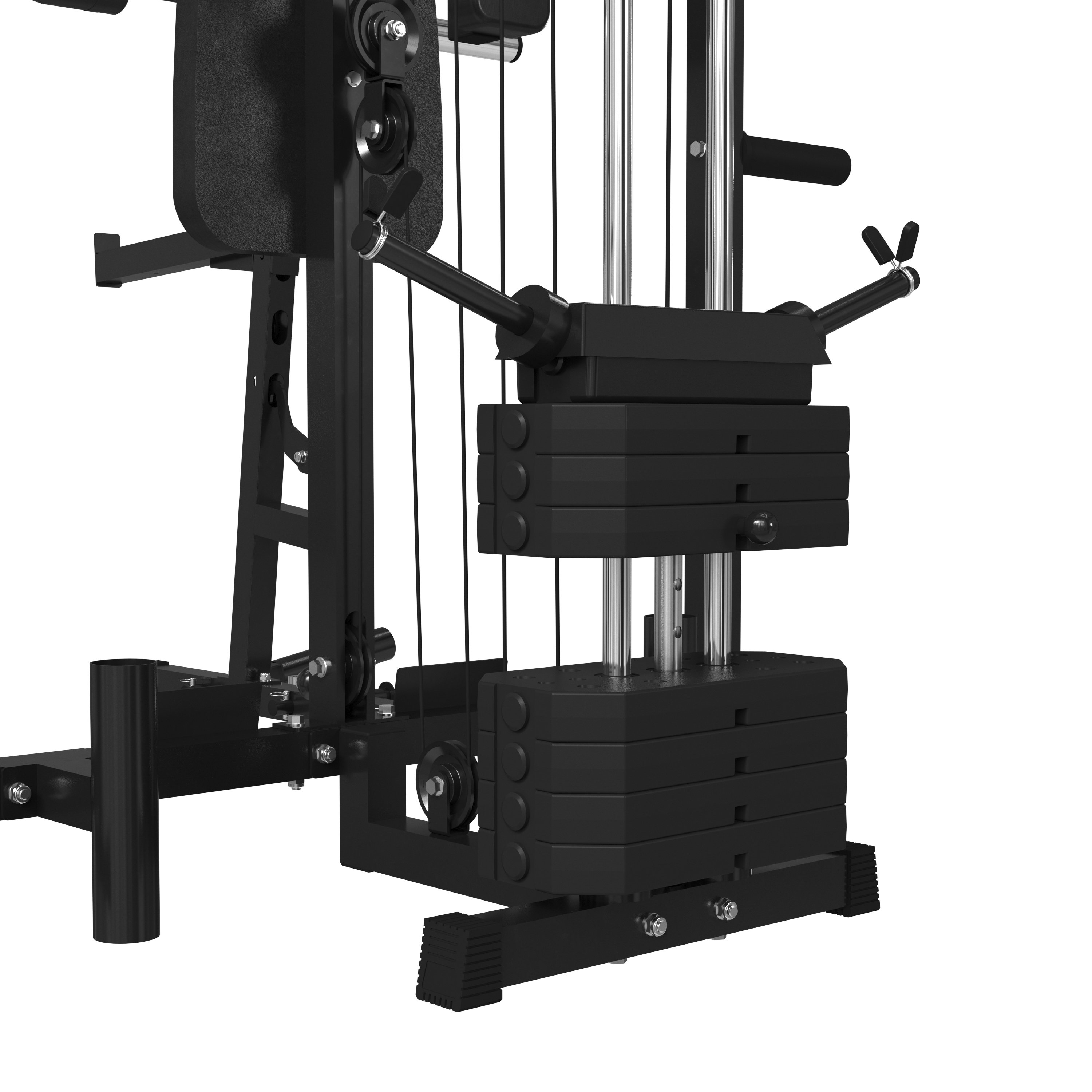 MIKOLO HIPPO-PRO SMITH MACHINE AND PEC DECK COMBO WITH WEIGHT STACK SYSTEM