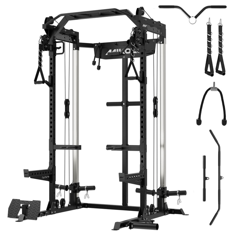 HR05 Half Rack Functional Trainer — Black