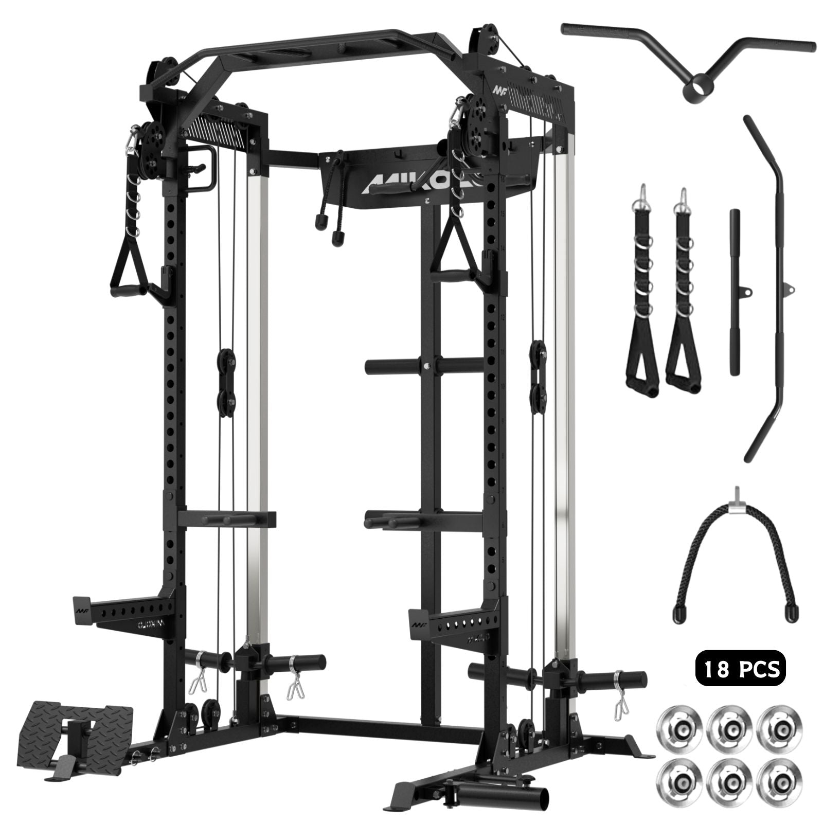 HR05 Ultra Half Rack Functional Trainer - MIKOLO