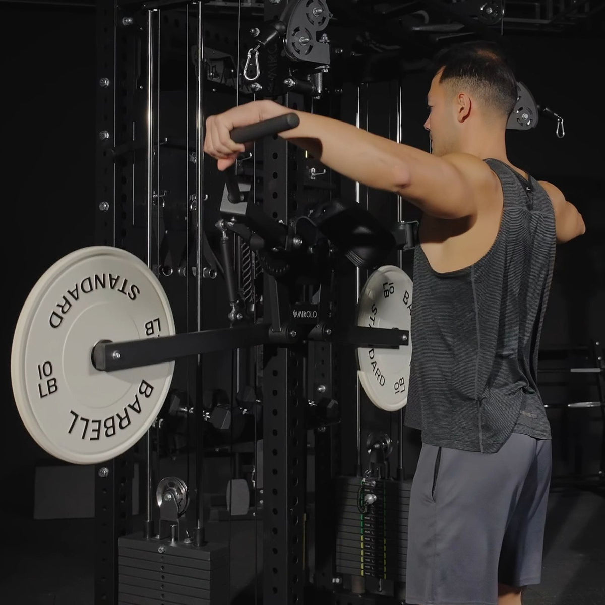 Barracks Rack Chest Power Rack Chest Fly Lateral Raise Attachment - MIKOLO