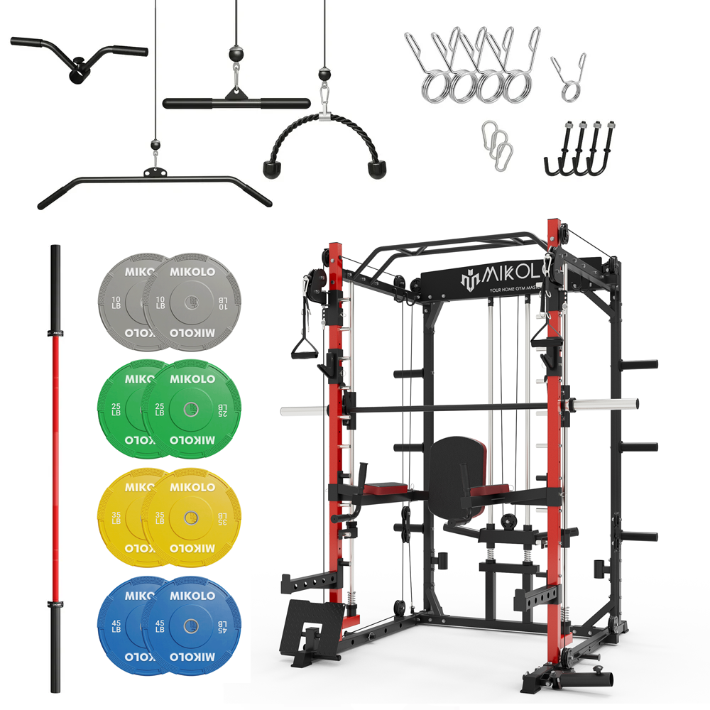 M3 Smith with Barbell and Weights Set