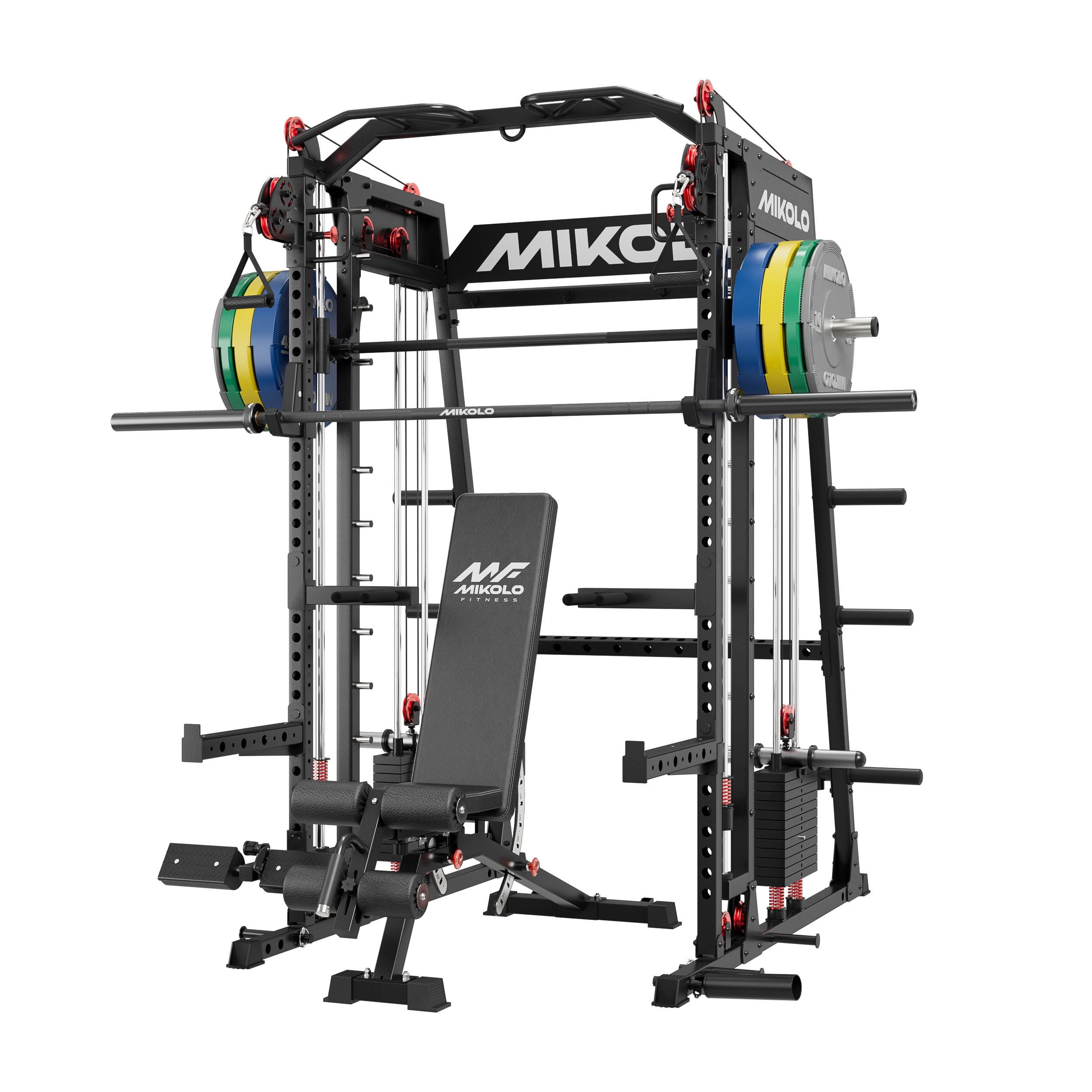 M4-2.0 Elite All-In-One Workout Smith Gym Machine with Dual Weight Stacks (UPGRADED)