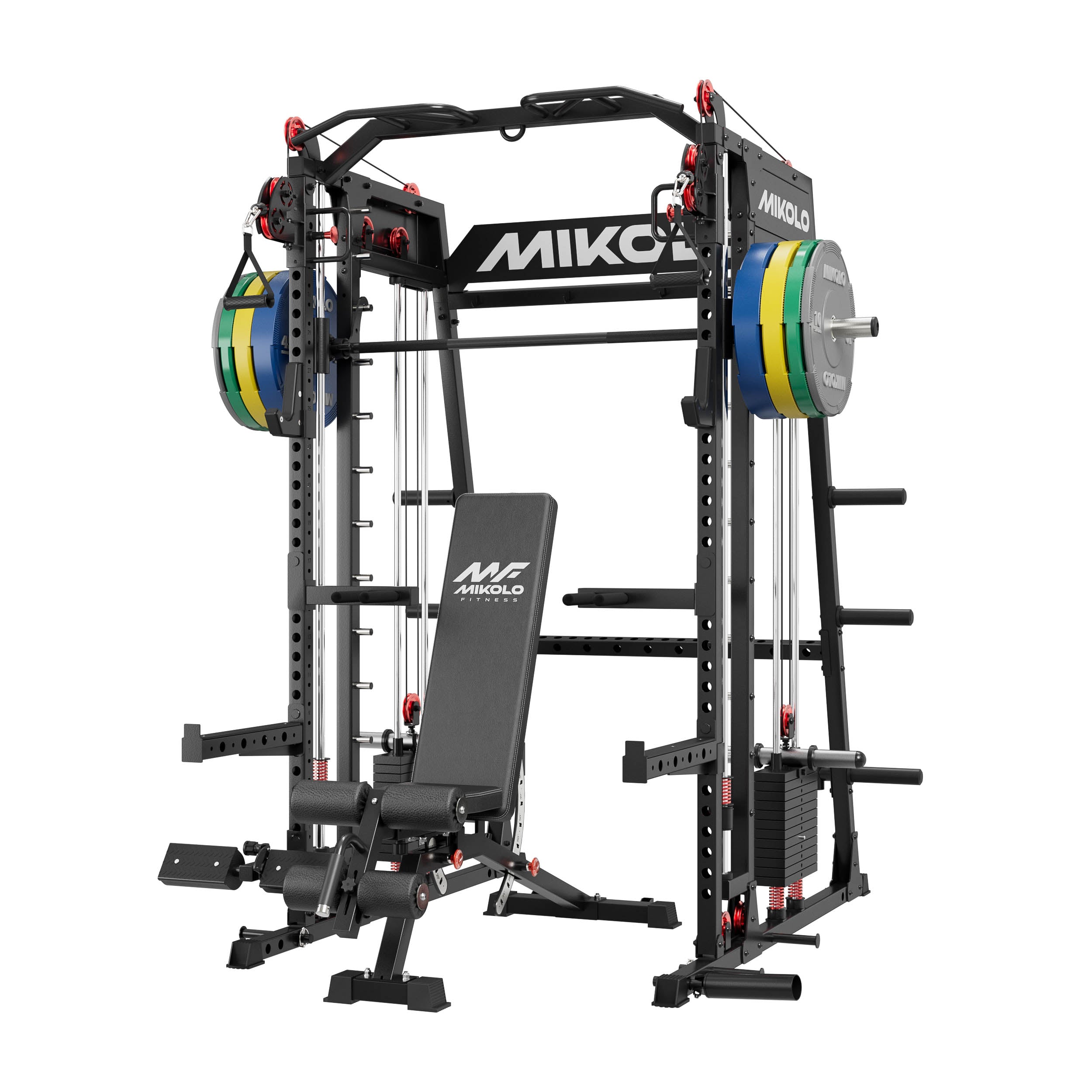 M4-2.0 Elite All-In-One Workout Smith Gym Machine with Dual Weight Stacks (UPGRADED)