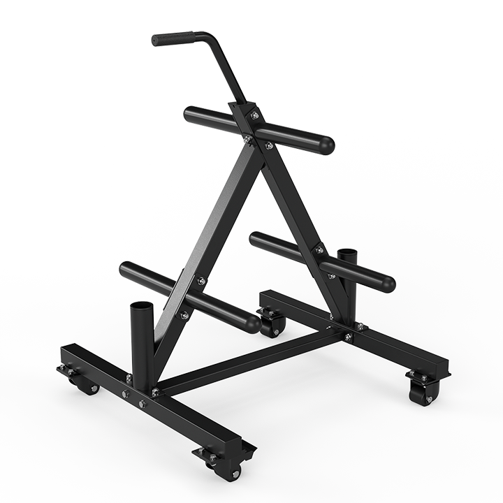 Portable Bumper Plate and Barbell Storage Tree