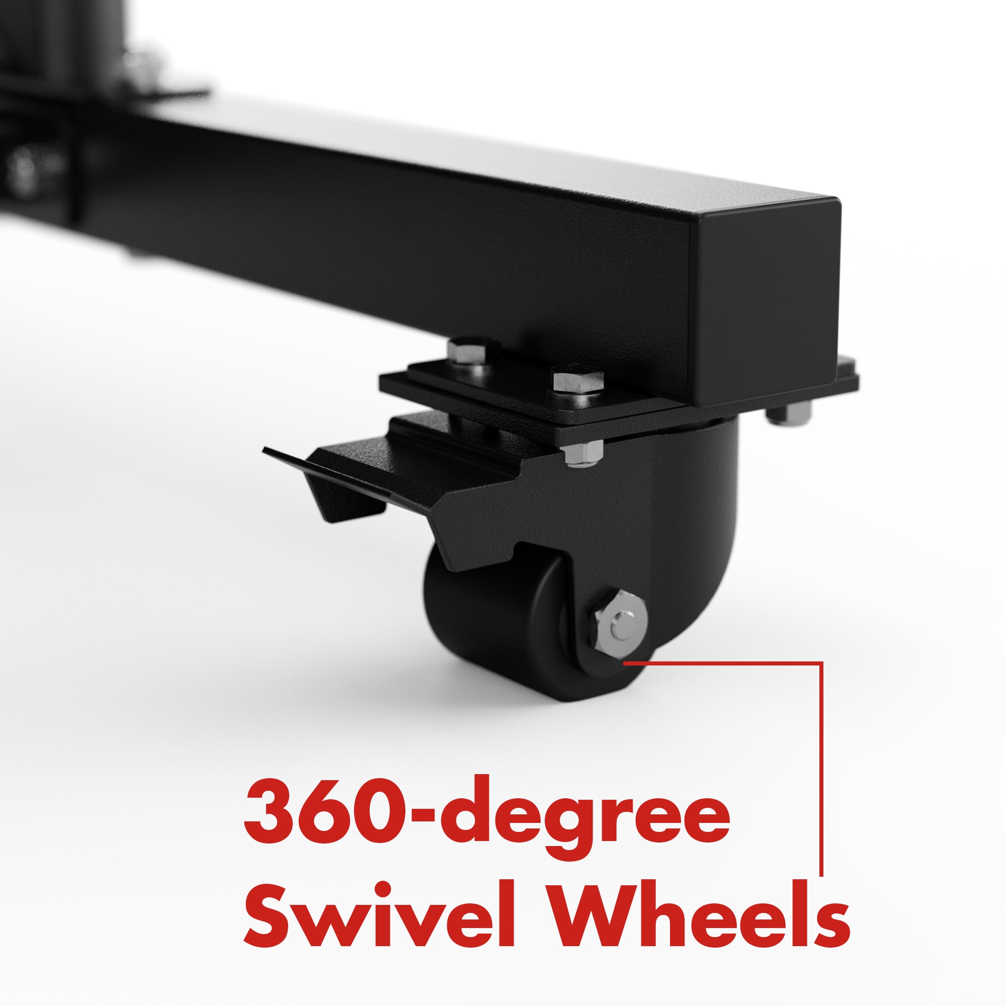 Mikolo Bumper Plate & Barbell Storage Tree 360-degree Swivel wheels