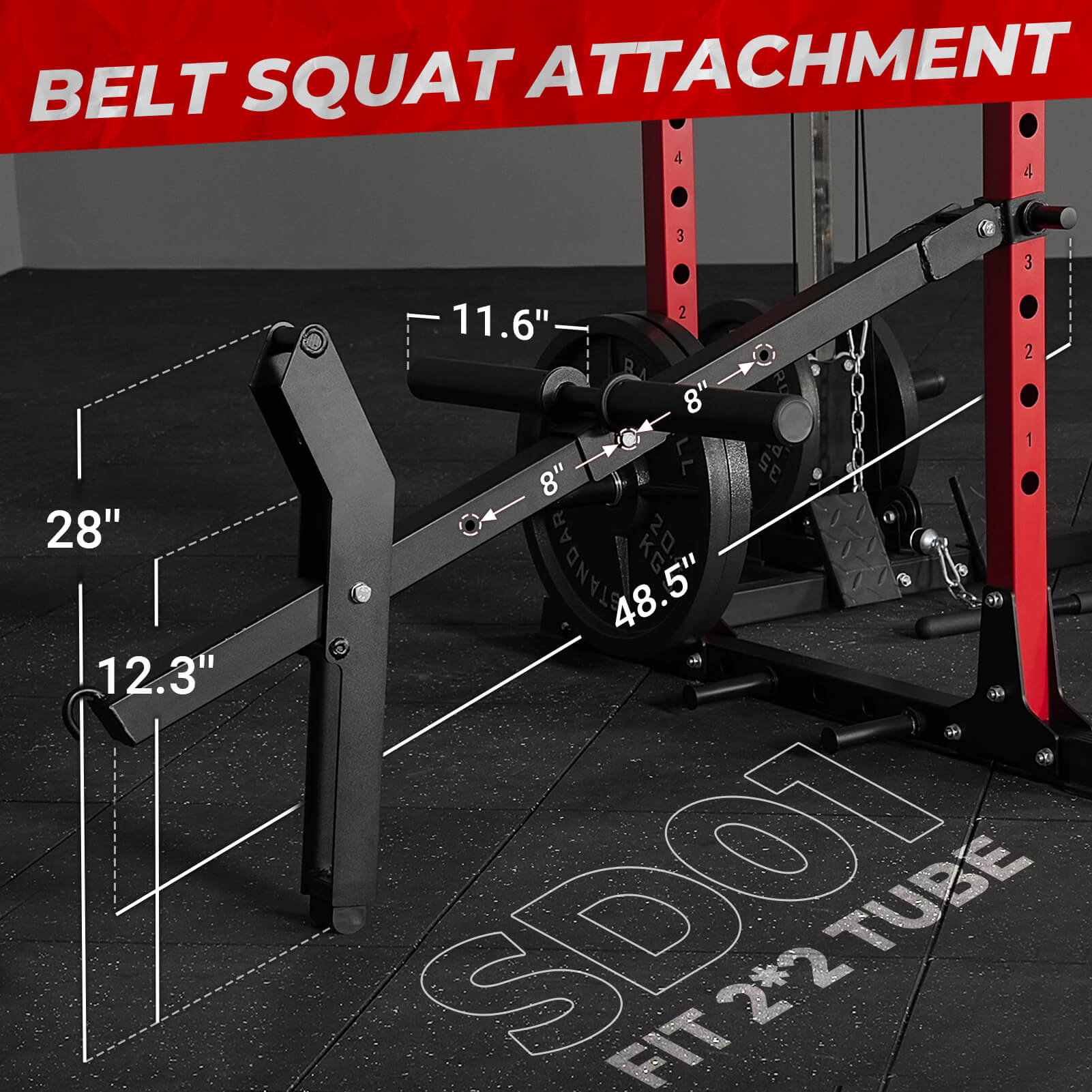 Belt Squat Rack Attachment