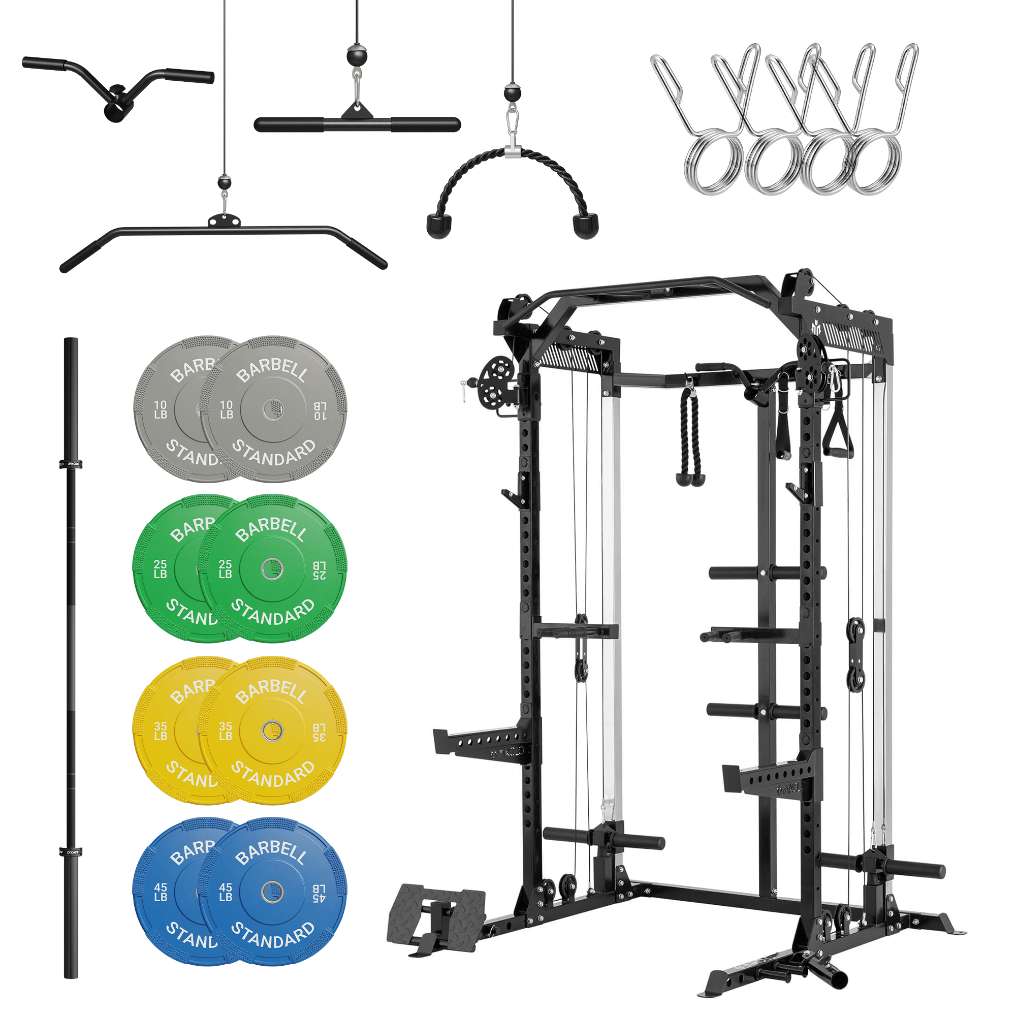 cheetah-rack-barbell-rubber-weight-plates-bundle-4