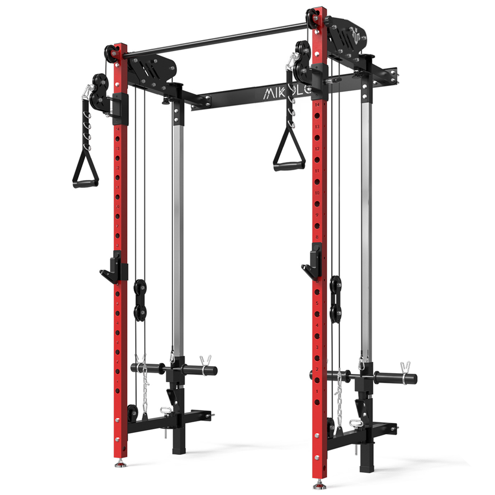 CHEETAH™ Wall Mounted Folding Power Rack Functional Trainer - Mikolo