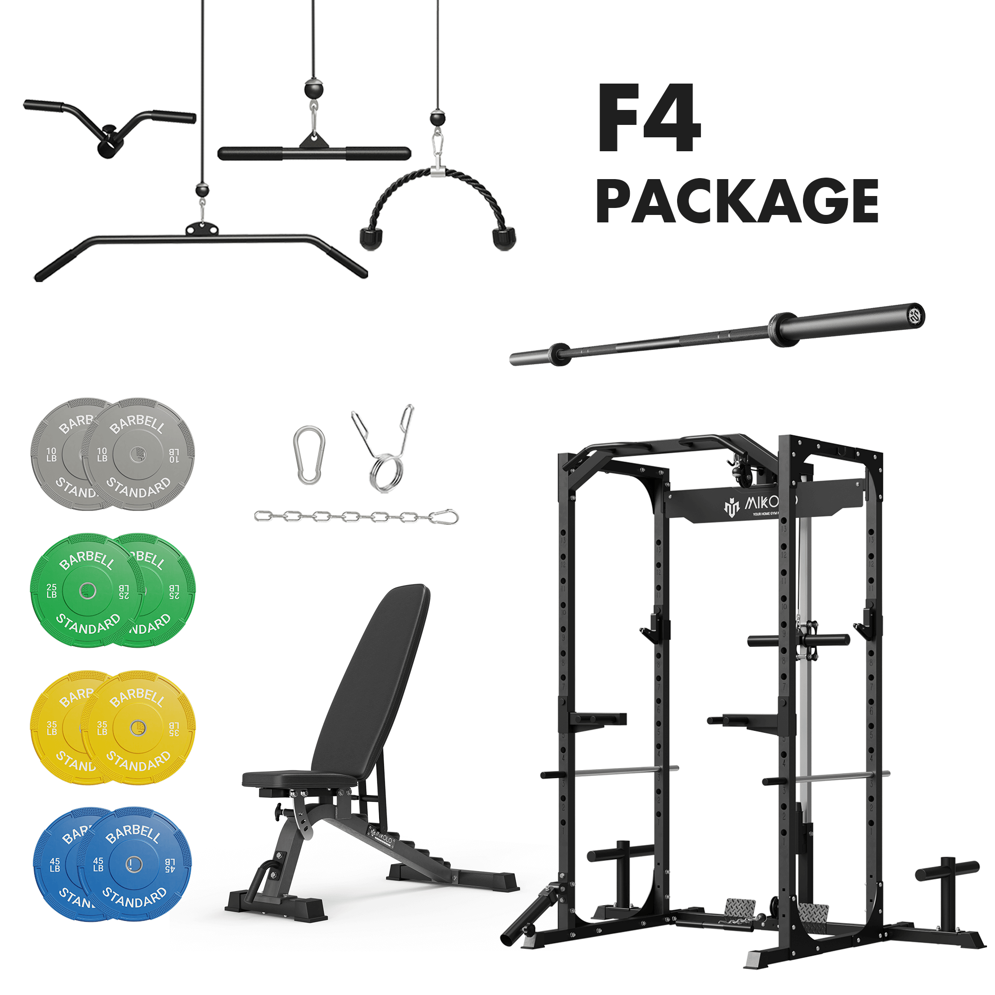 MIKOLO F4 Home Gym Package