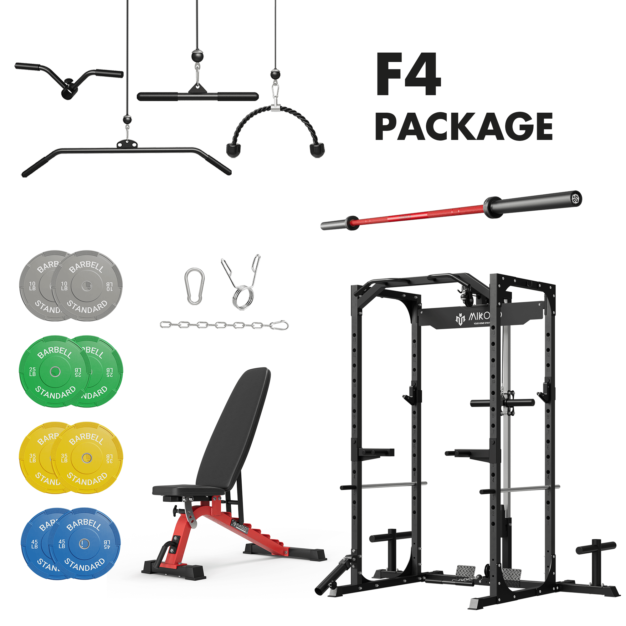 MIKOLO F4 Home Gym Package