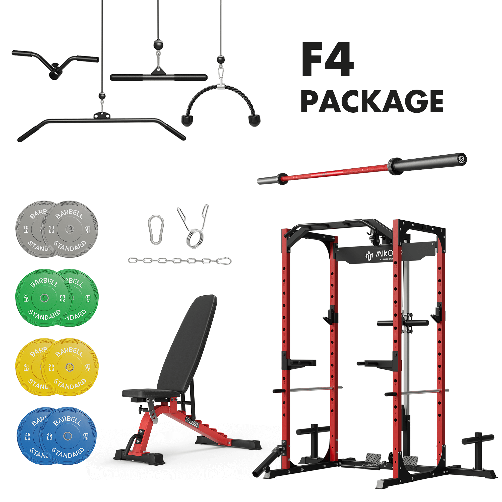 MIKOLO F4 Home Gym Package