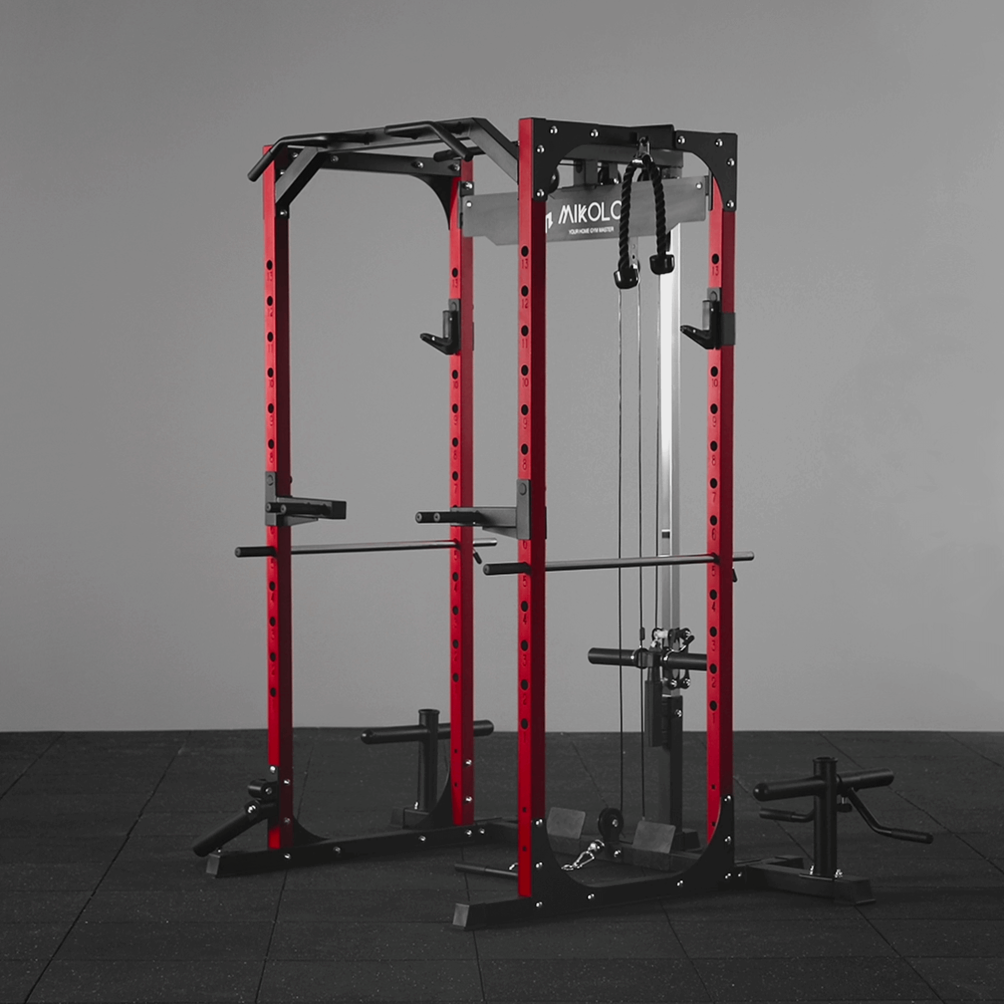 F4 Home Gym Power Rack with Pulley System Mikolo
