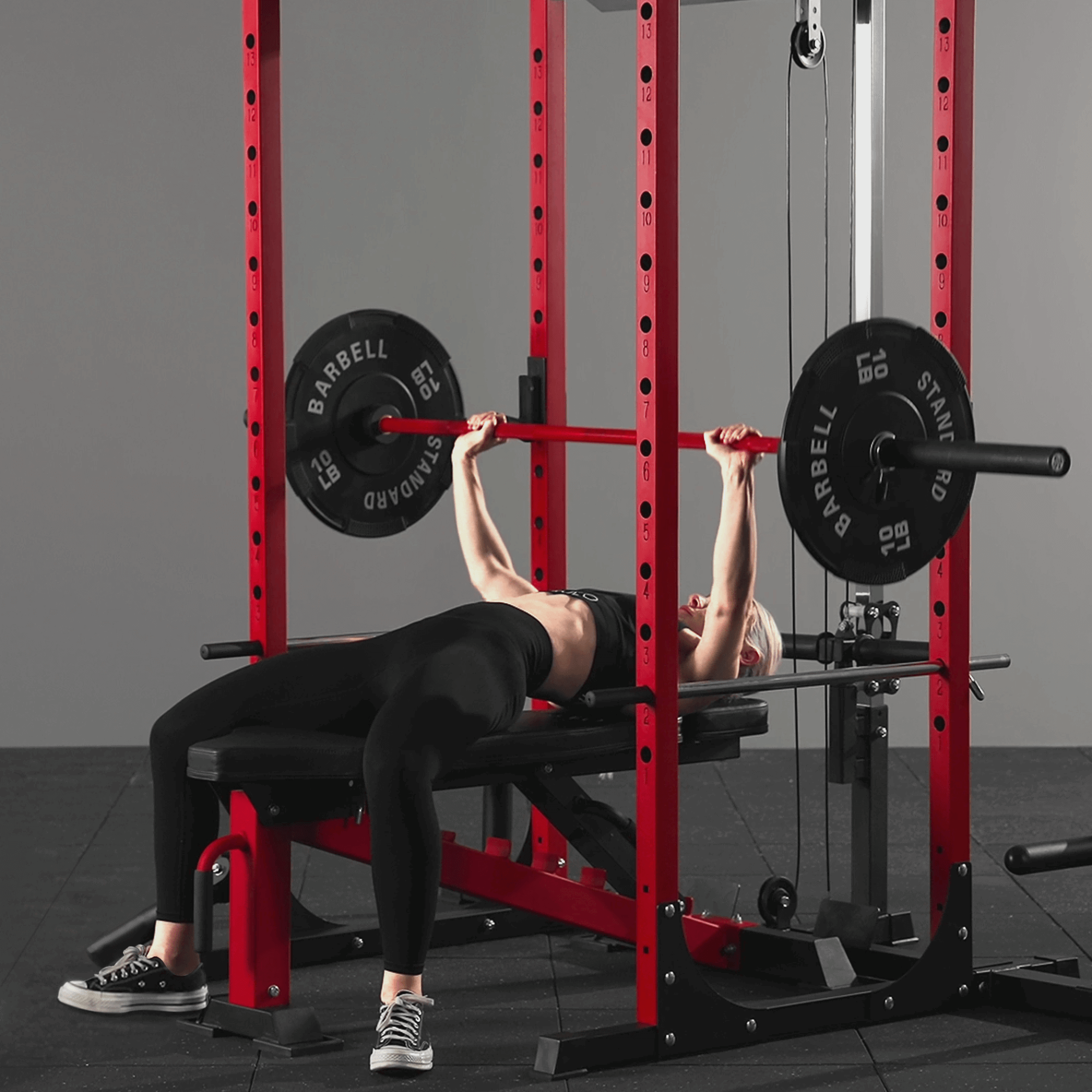 F4 Home Gym Power Rack with Pulley System Mikolo
