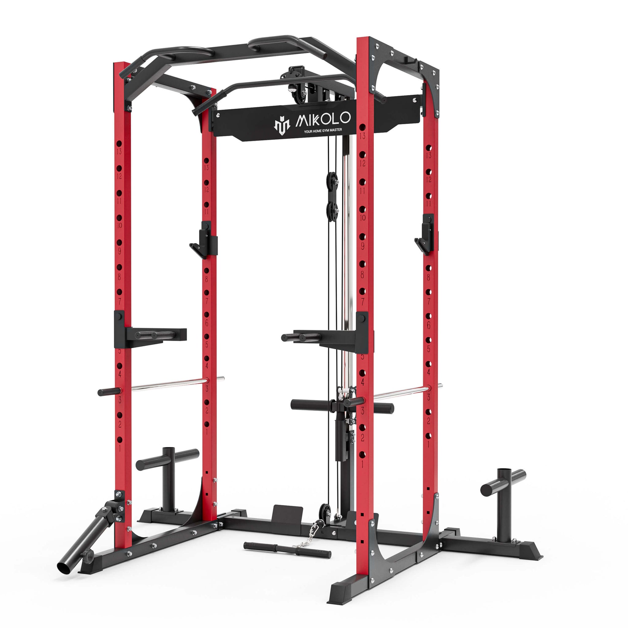 F4 Home Gym Power Rack with Pulley System - Mikolo