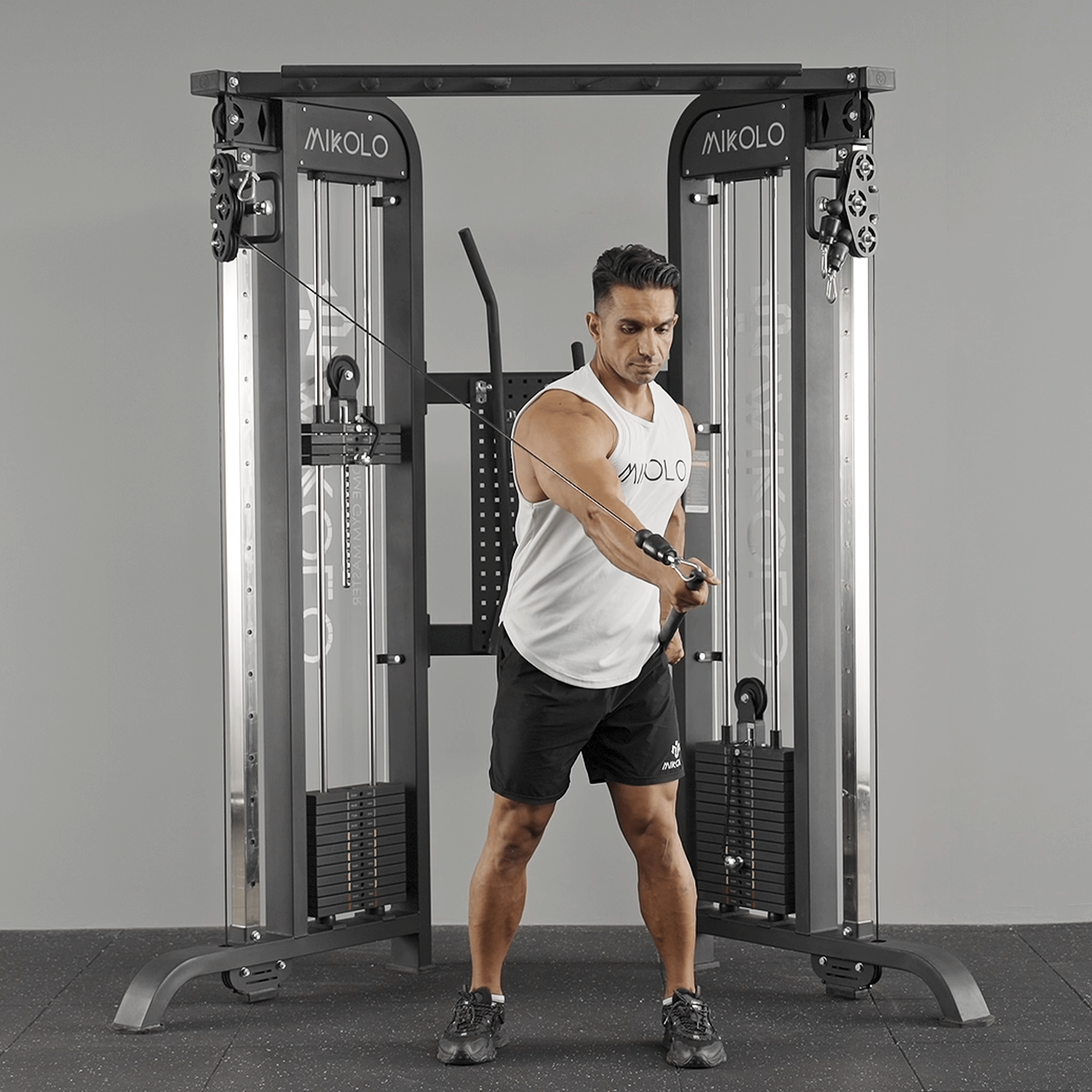 MIKOLO FALCON WEIGHT STACK FUNCTIONAL TRAINER WITH ADJUSTABLE 1 1 2
