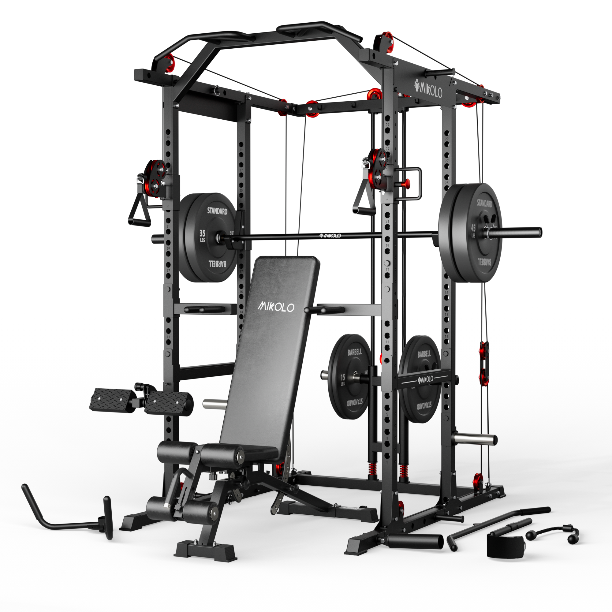 K6-2.0 Ultra All-in-One Power Rack Functional Trainer (UPGRADED)