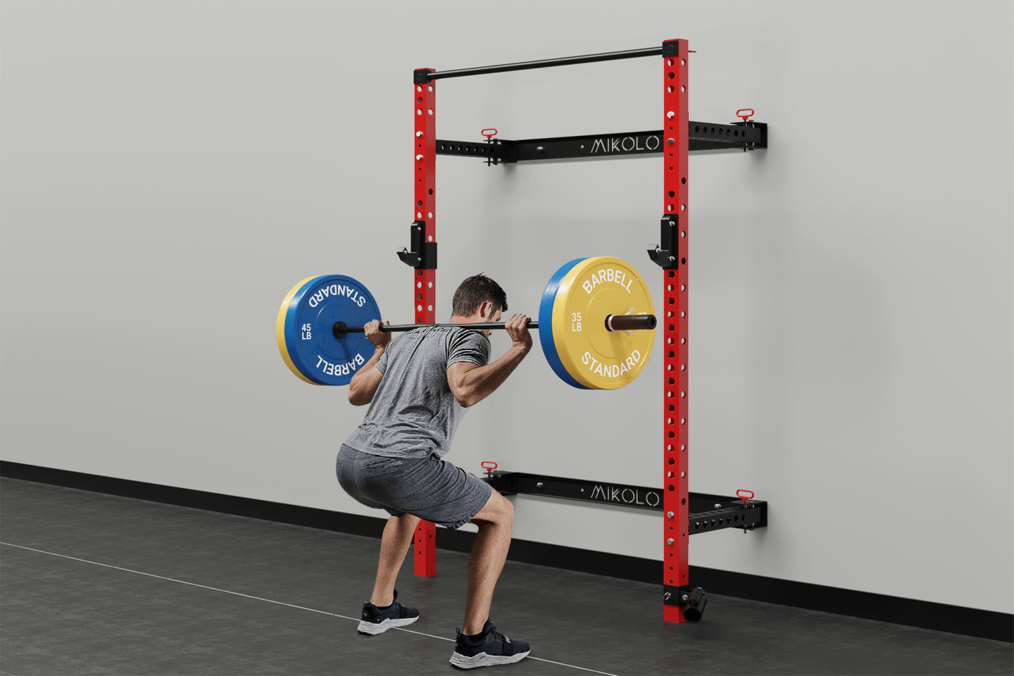 Mikolo Wall Mounted Squat Rack