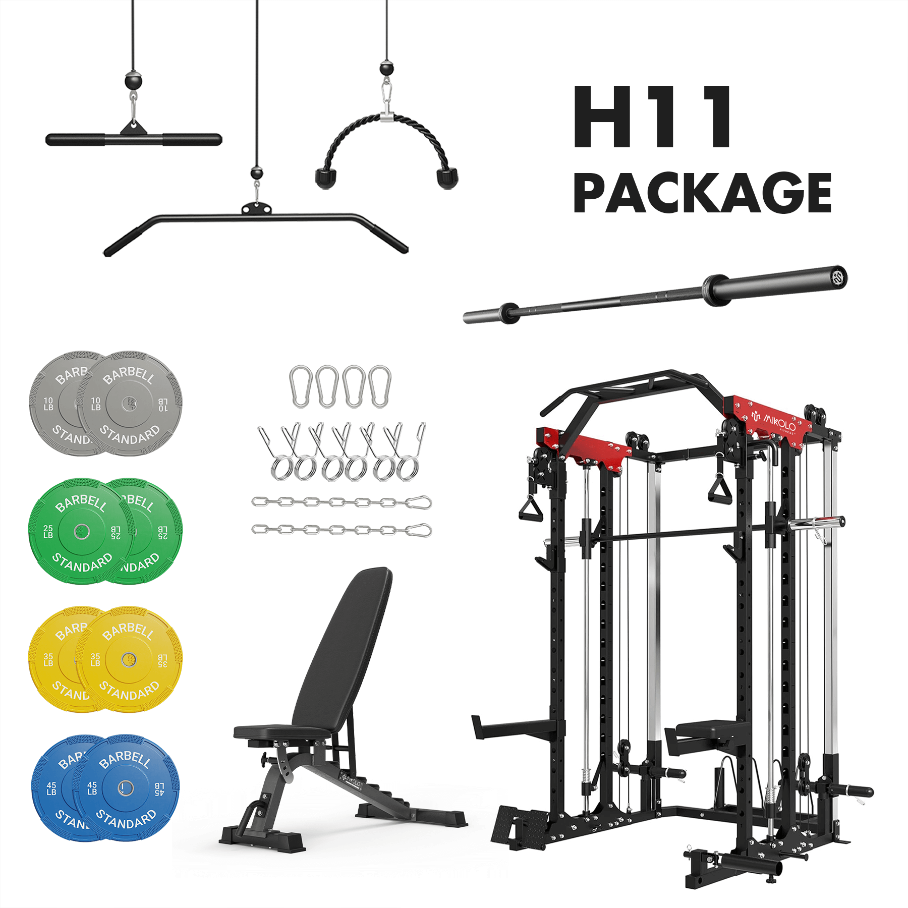 Mikolo H11 Home Gym Package