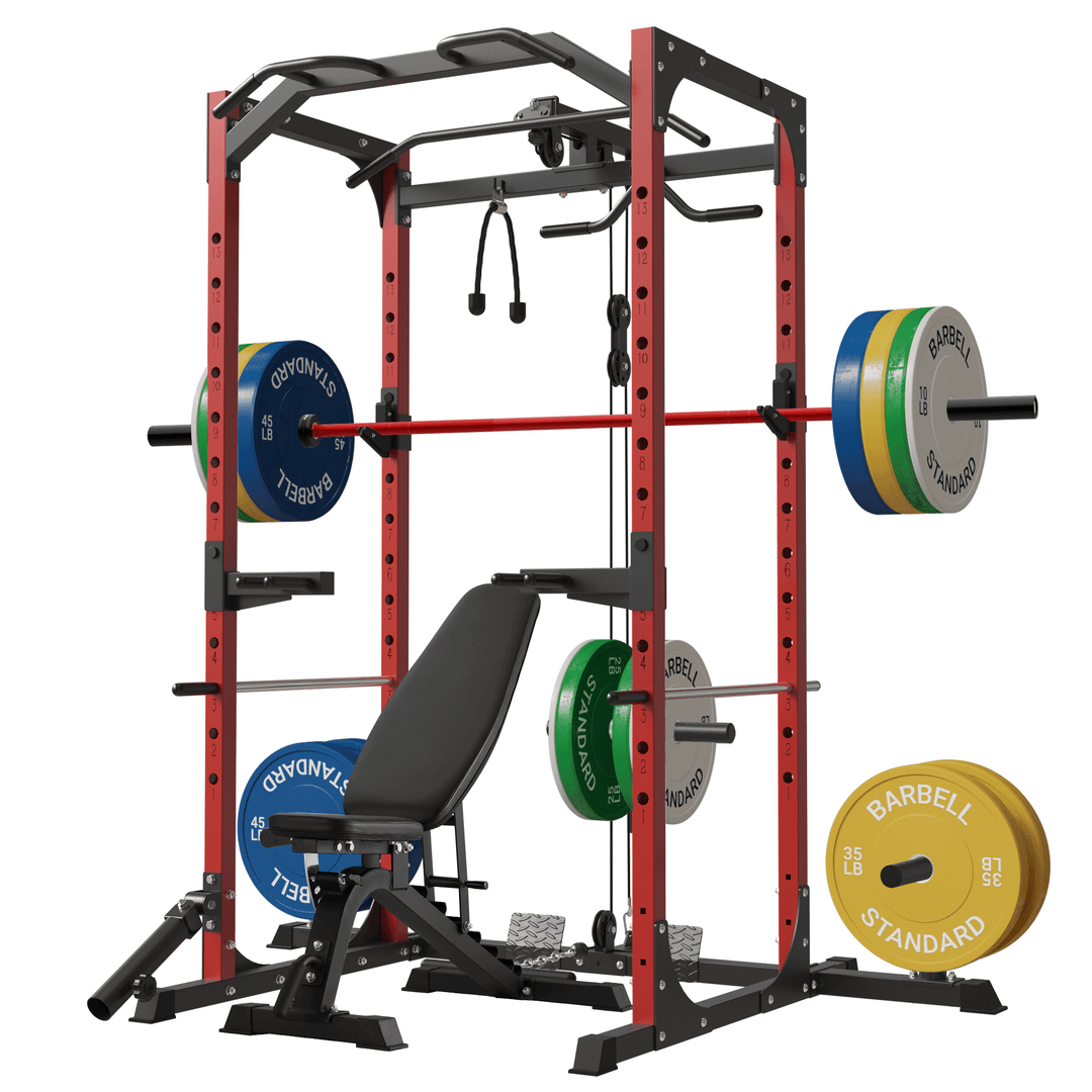 Standard barbell squat online rack