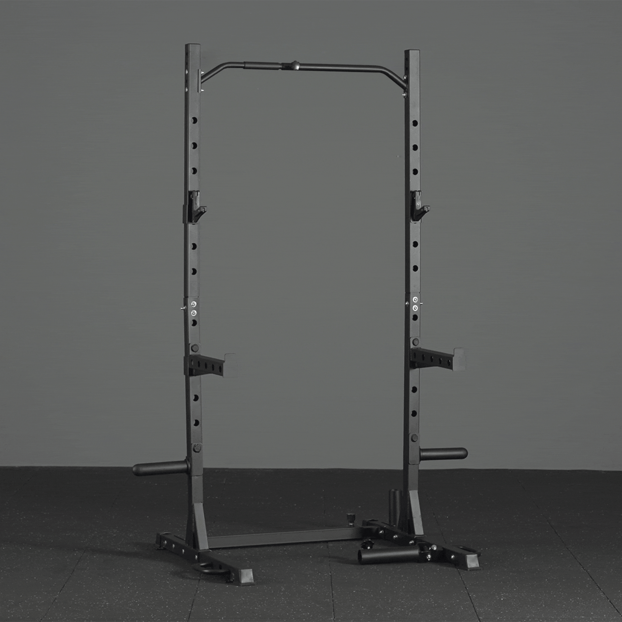 MIKOLO HR00 ADJUSTABLE SQUAT STAND WITH SAFETY SPOTTER ARMS