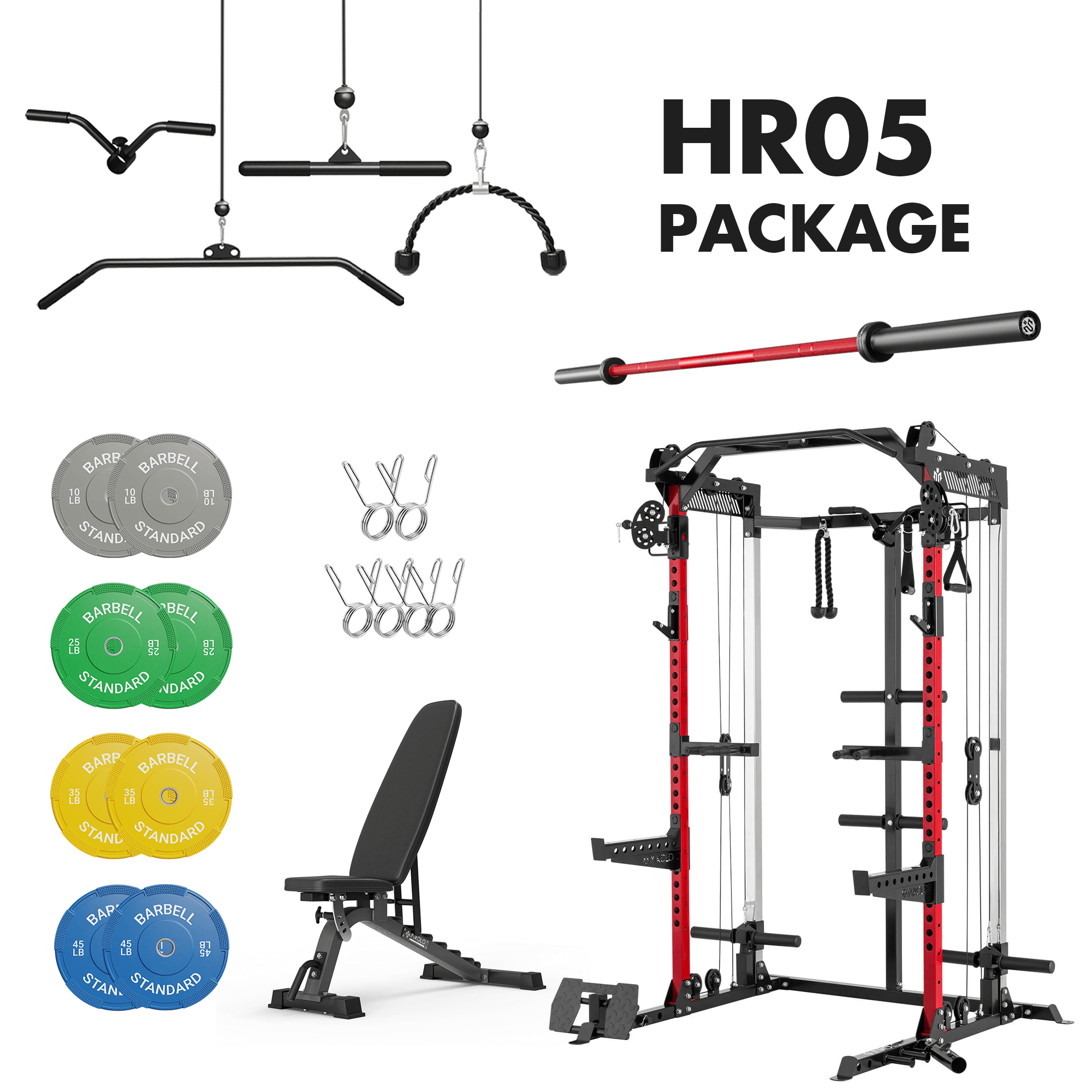 MIKOLO HR05 Home Gym Package